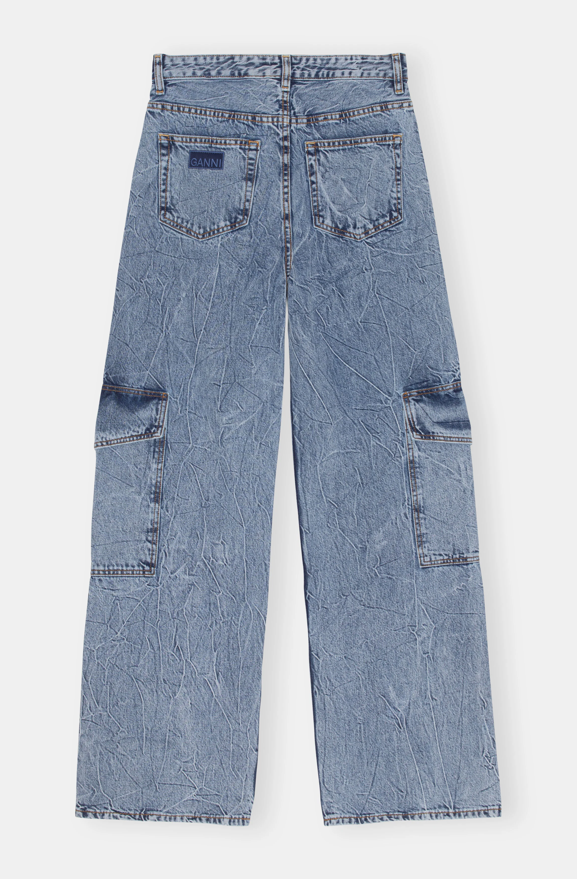 Crinkle Angi Jeans | Mid Blue Stone - Image 2