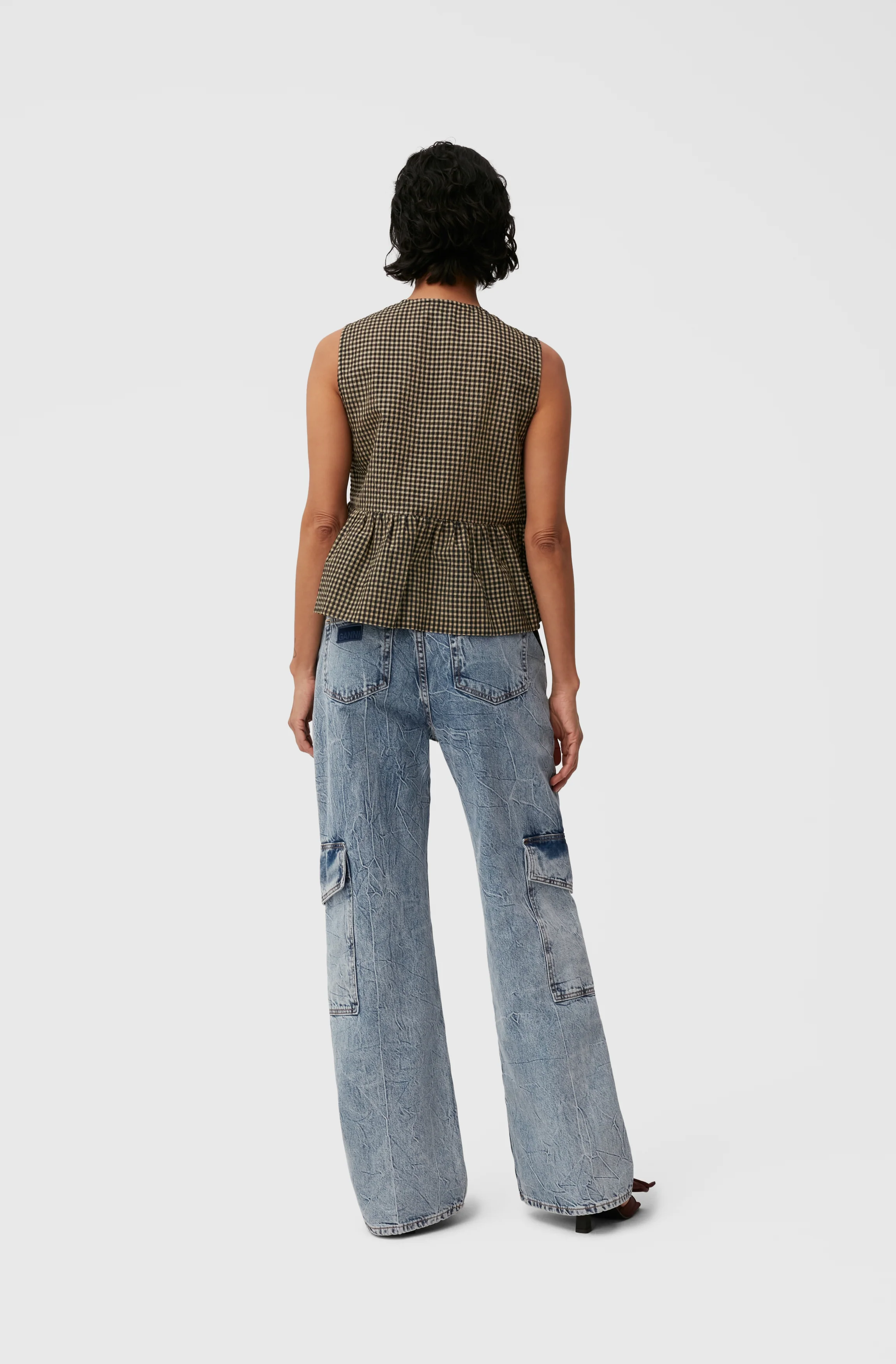 Crinkle Angi Jeans | Mid Blue Stone - Image 4