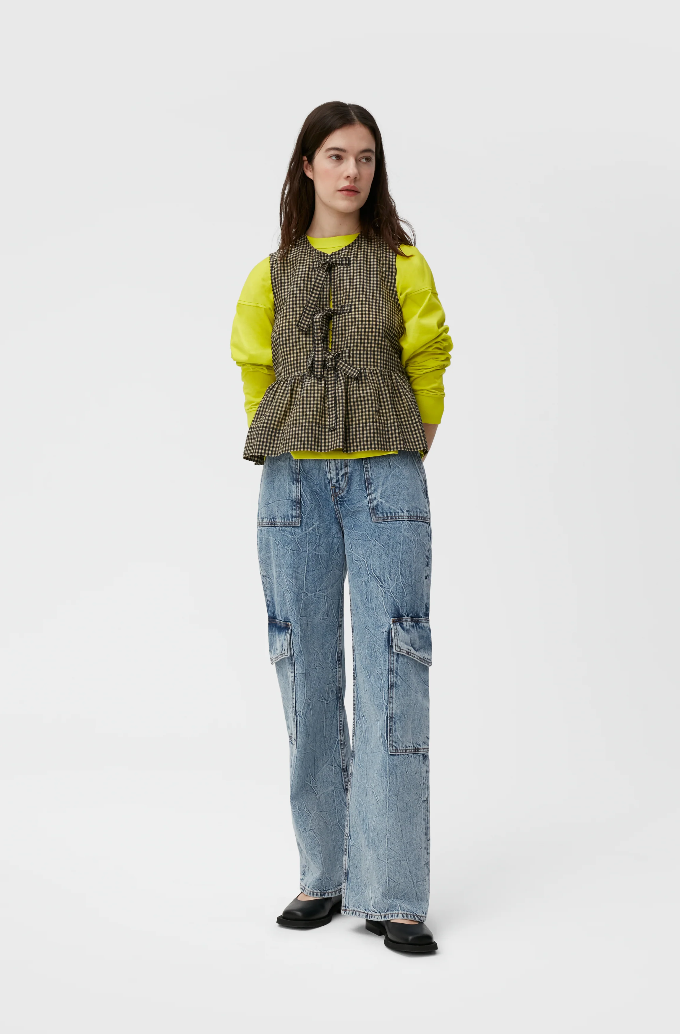 Crinkle Angi Jeans | Mid Blue Stone - Image 5