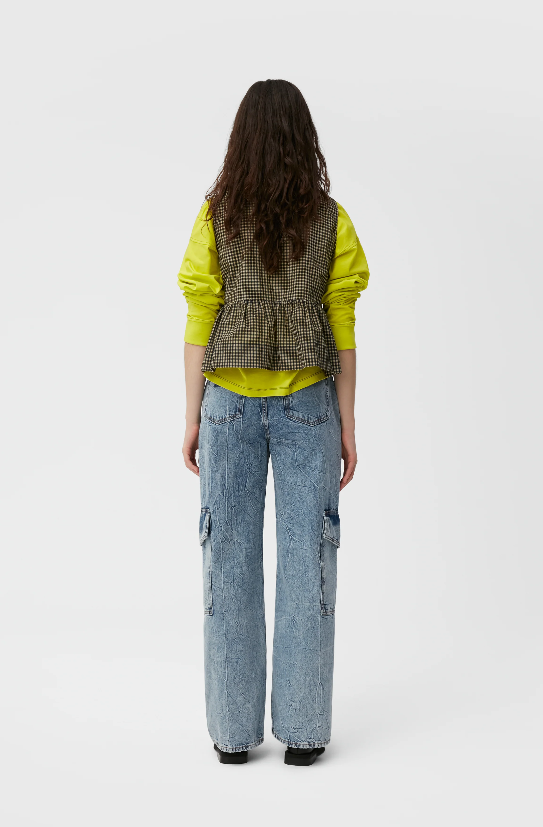 Crinkle Angi Jeans | Mid Blue Stone - Image 6