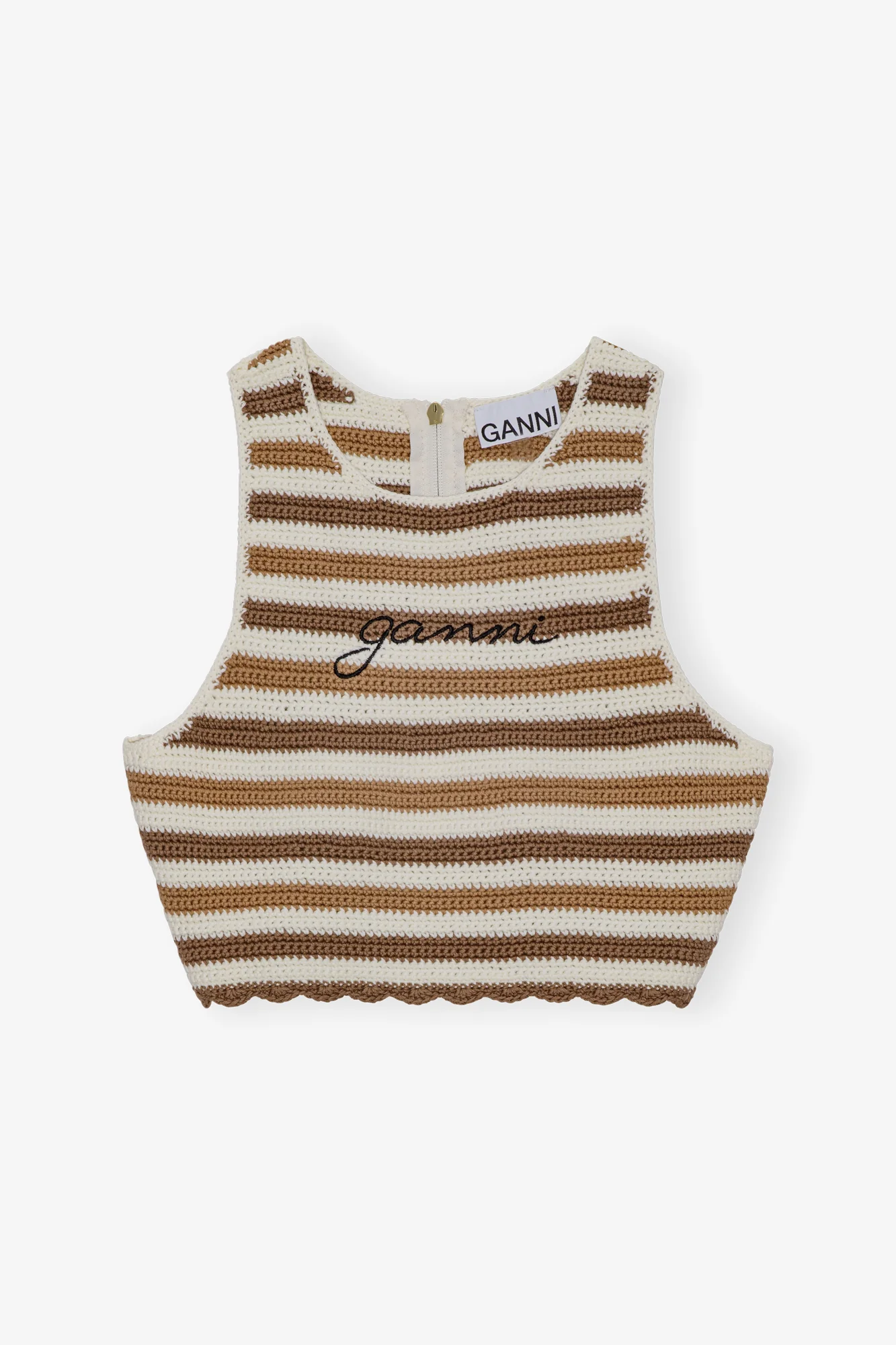 Crochet Racerback Top | Copper Brown