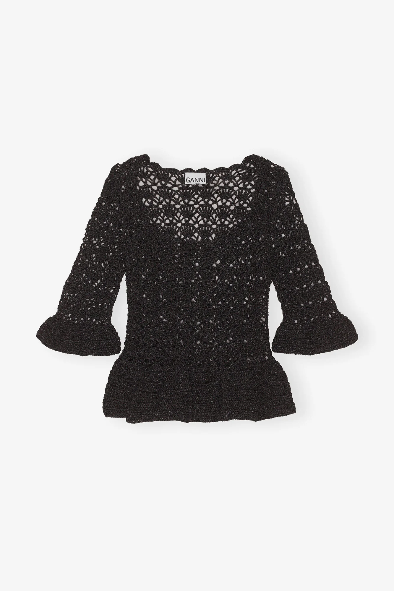 Crochet Top | Black - Image 2