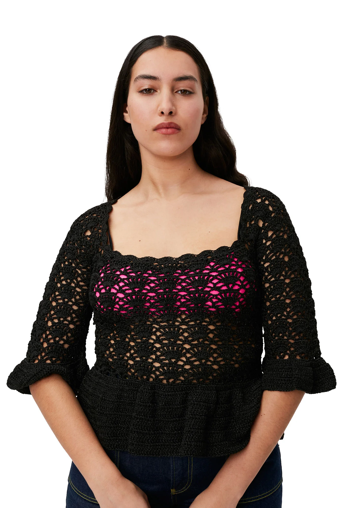 Crochet Top | Black - Image 7