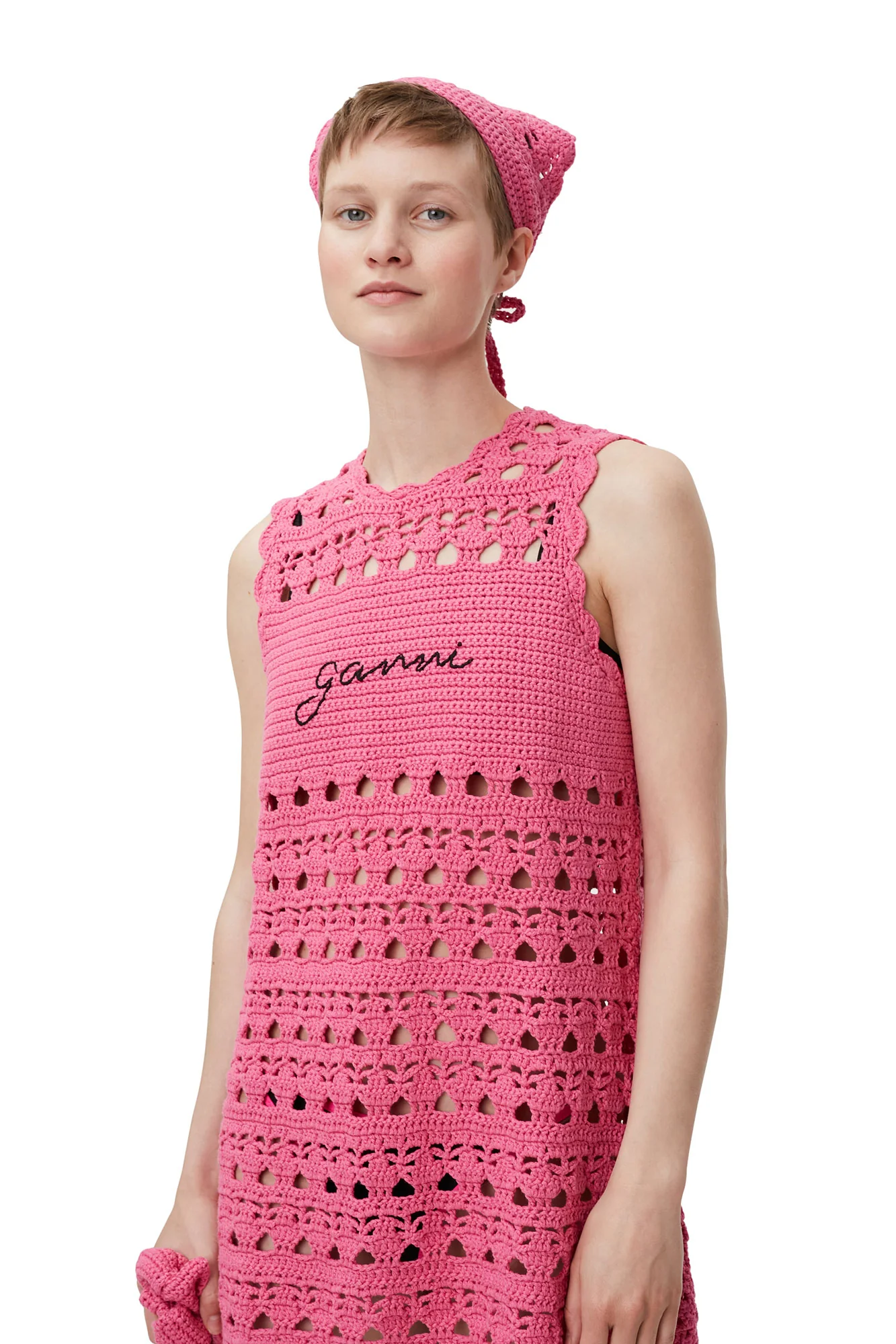 Crochet Tunic | Shocking Pink - Image 5
