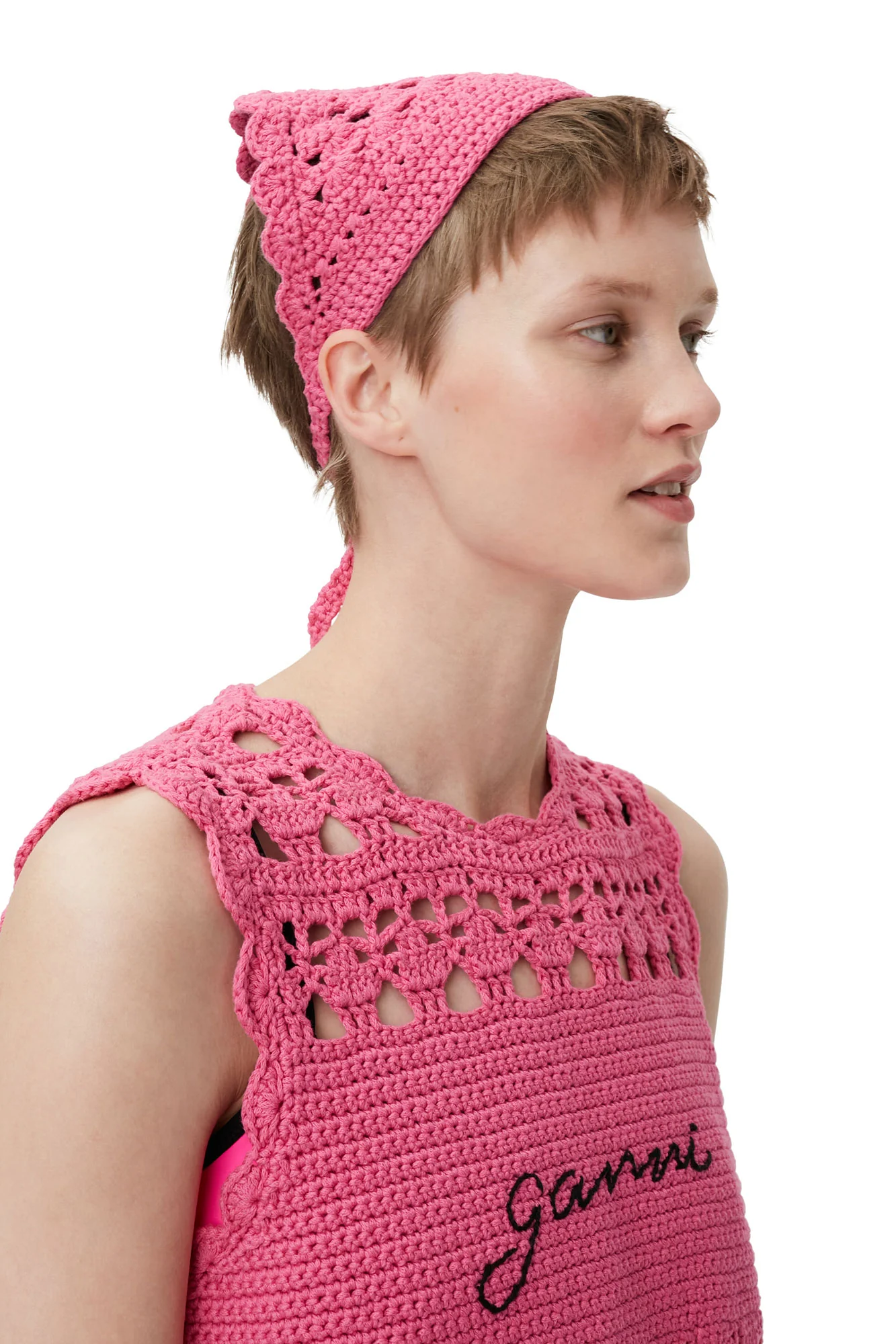 Crochet Tunic | Shocking Pink - Image 6