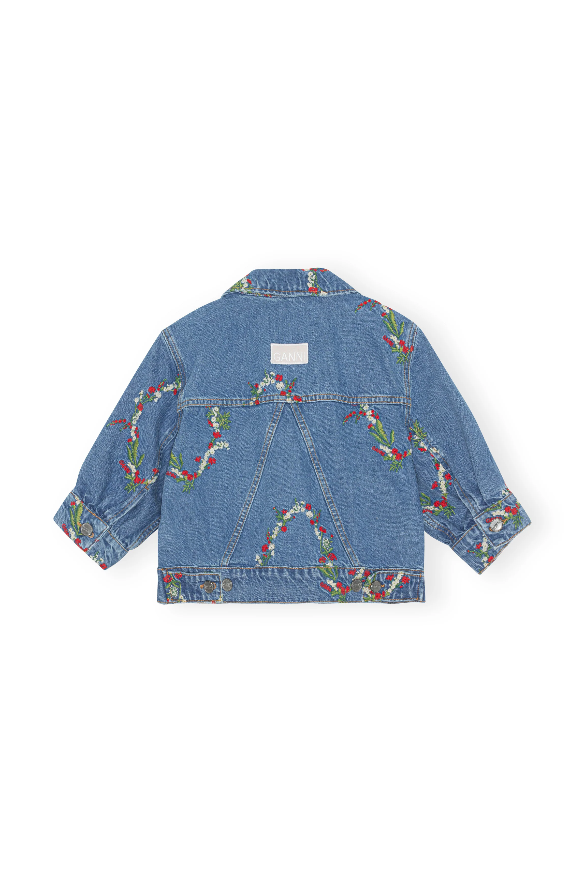 Cropped Denim Jacket | Dark Indigo - Image 2