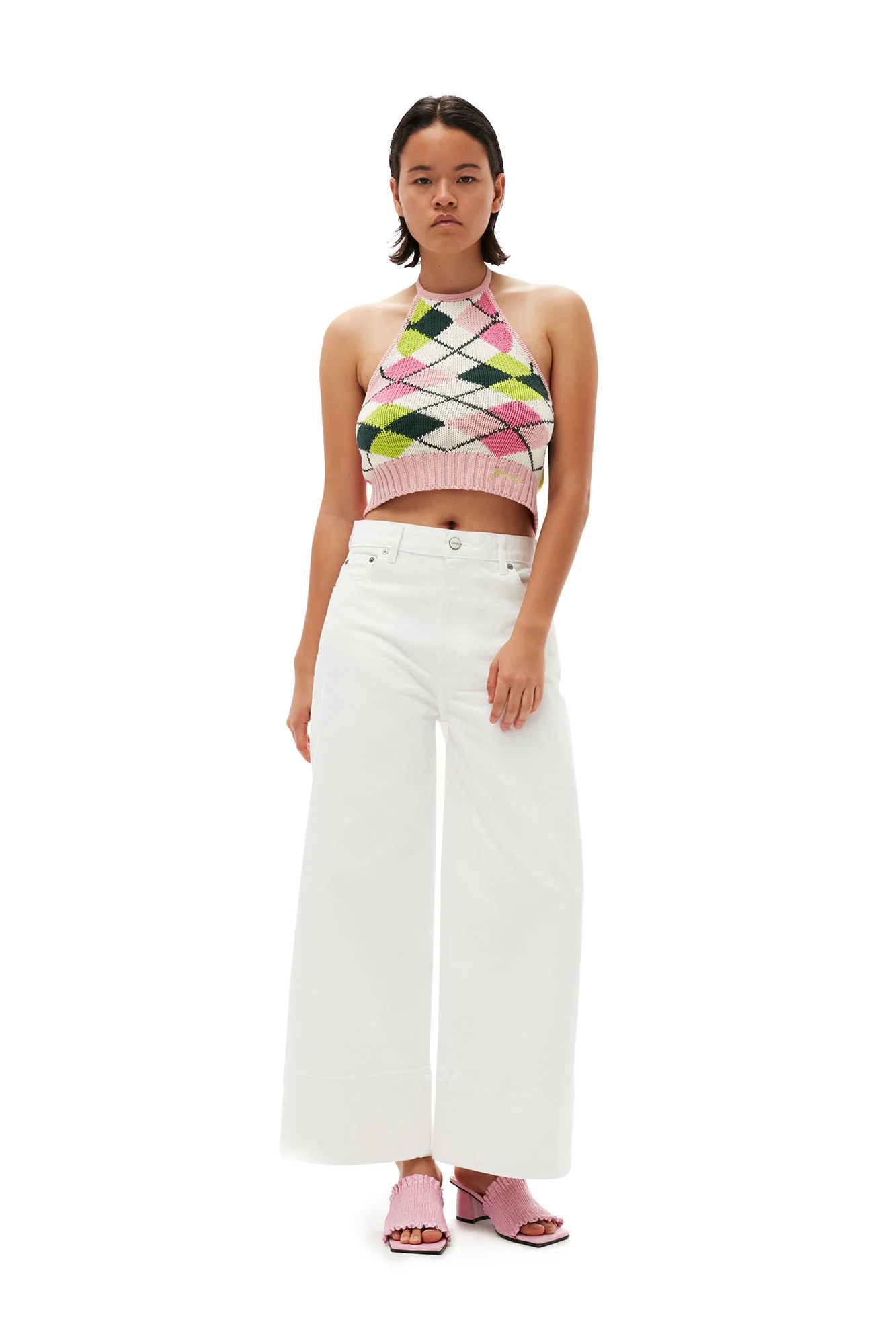 Denim Cropped Jeans | Bright White - Image 6