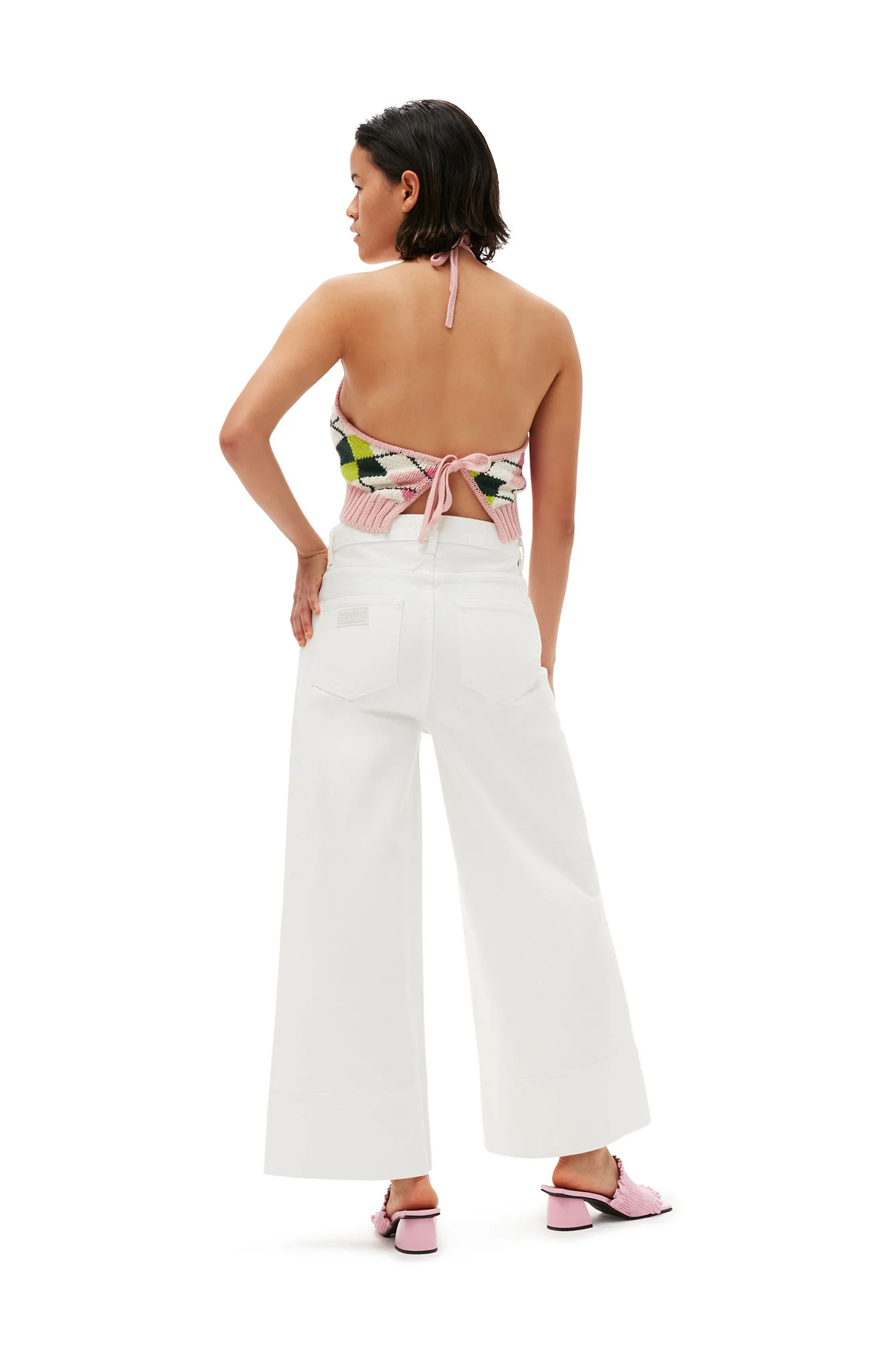 Denim Cropped Jeans | Bright White - Image 7