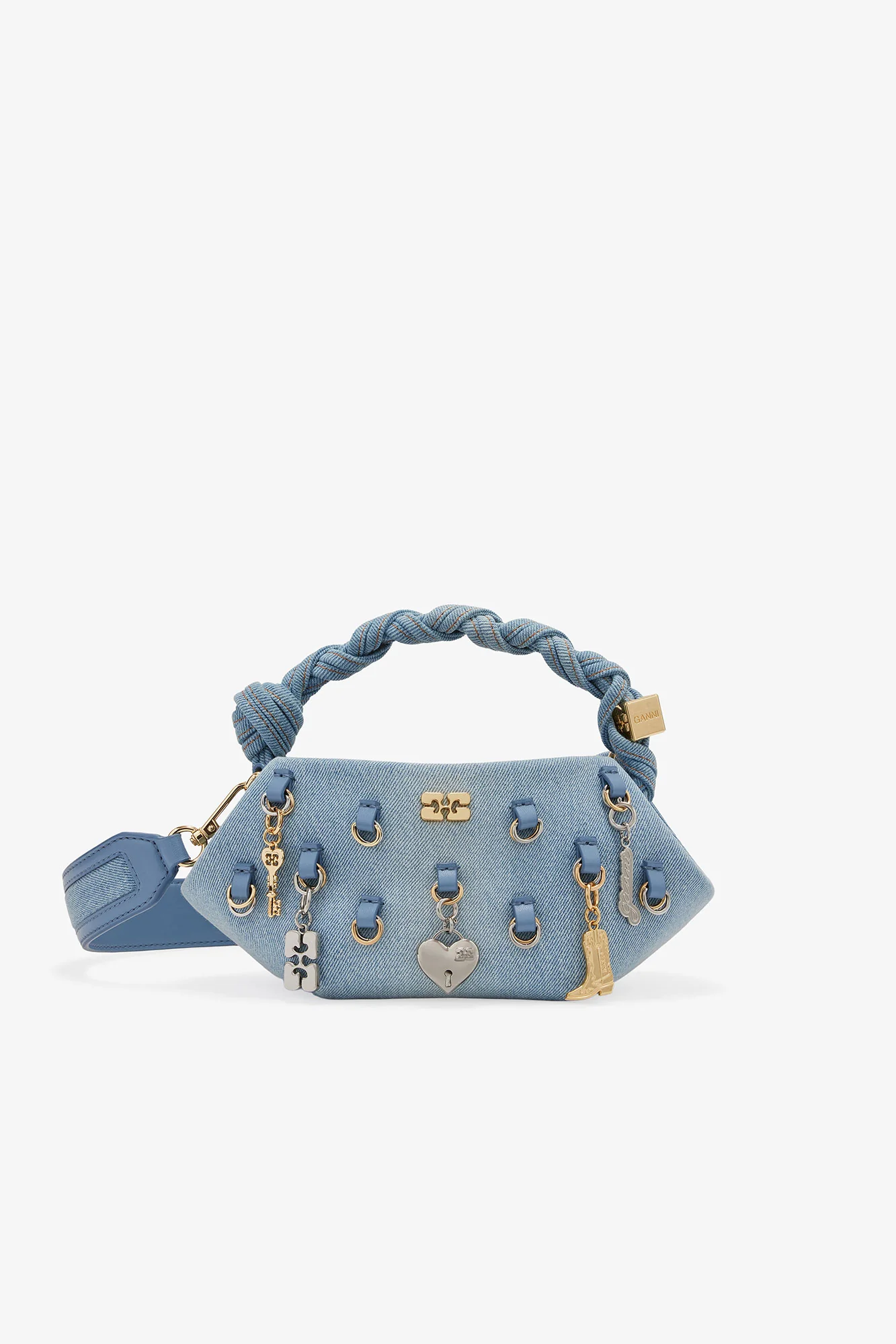 Denim Mini Bou Bag | Faded Denim
