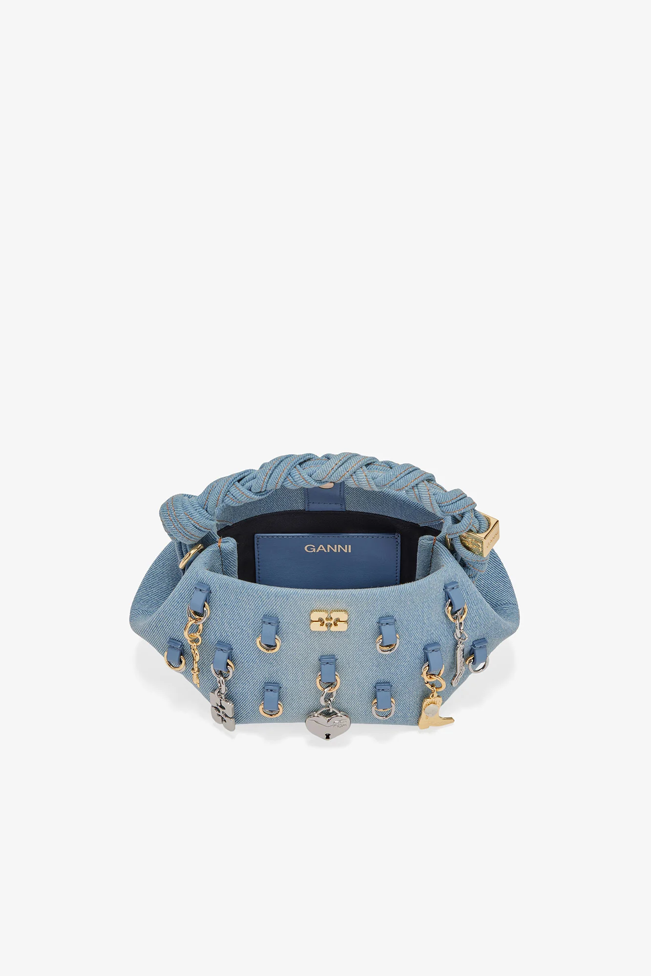 Denim Mini Bou Bag | Faded Denim - Image 3