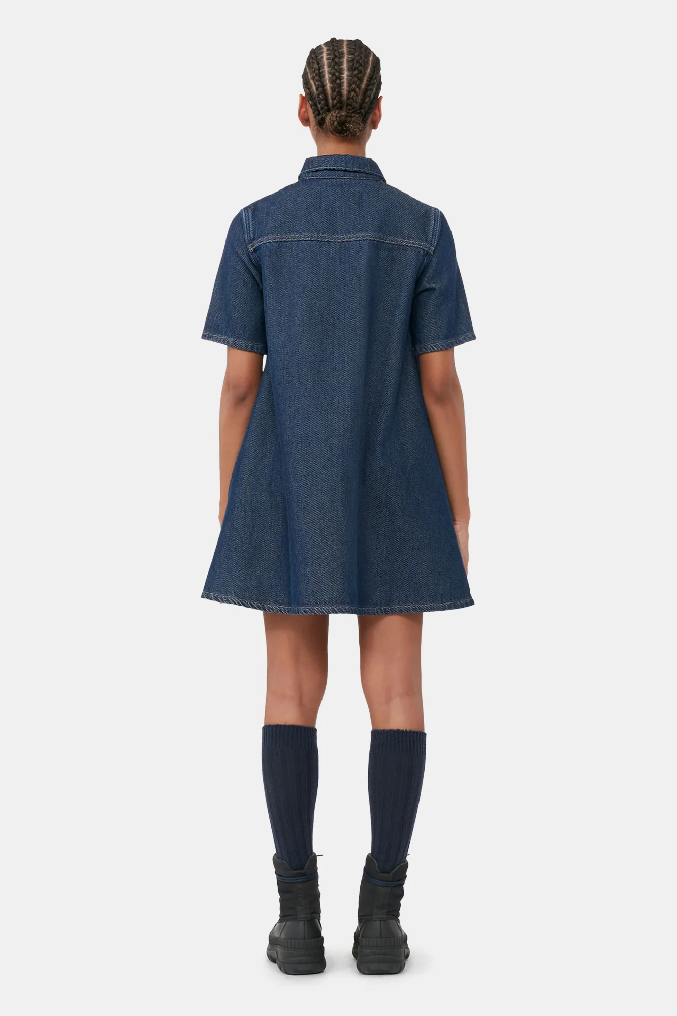Denim Mini Dress | Rinse - Image 6
