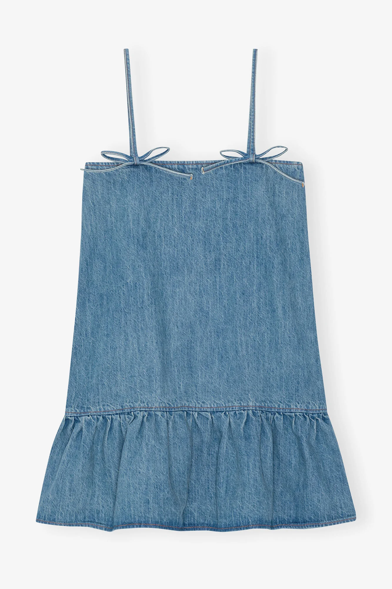 Denim Strap Mini Dress | Tint Wash - Image 2