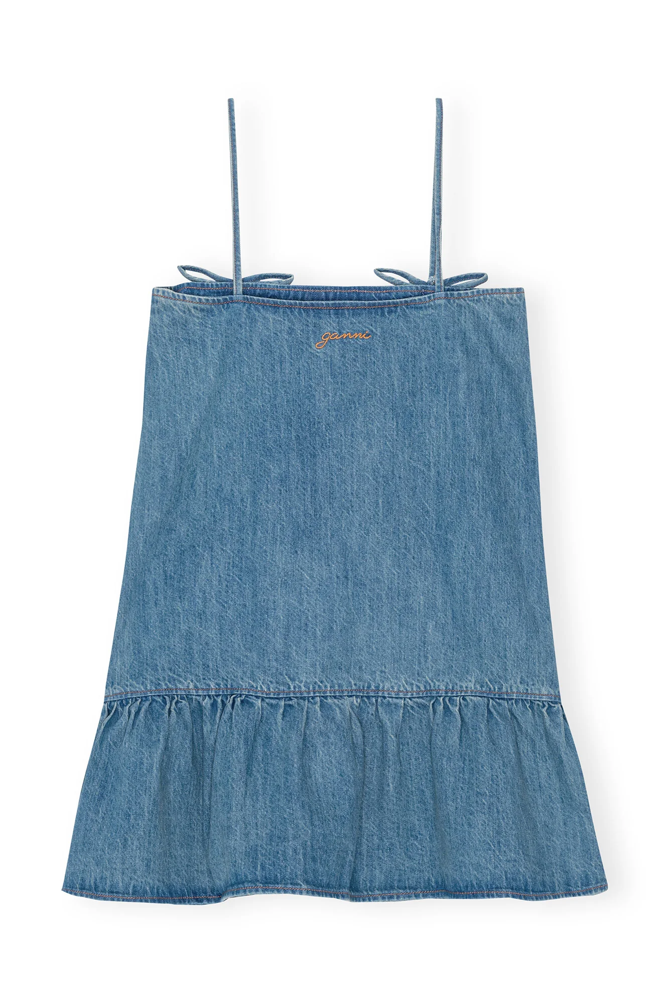 Denim Strap Mini Dress | Tint Wash - Image 3