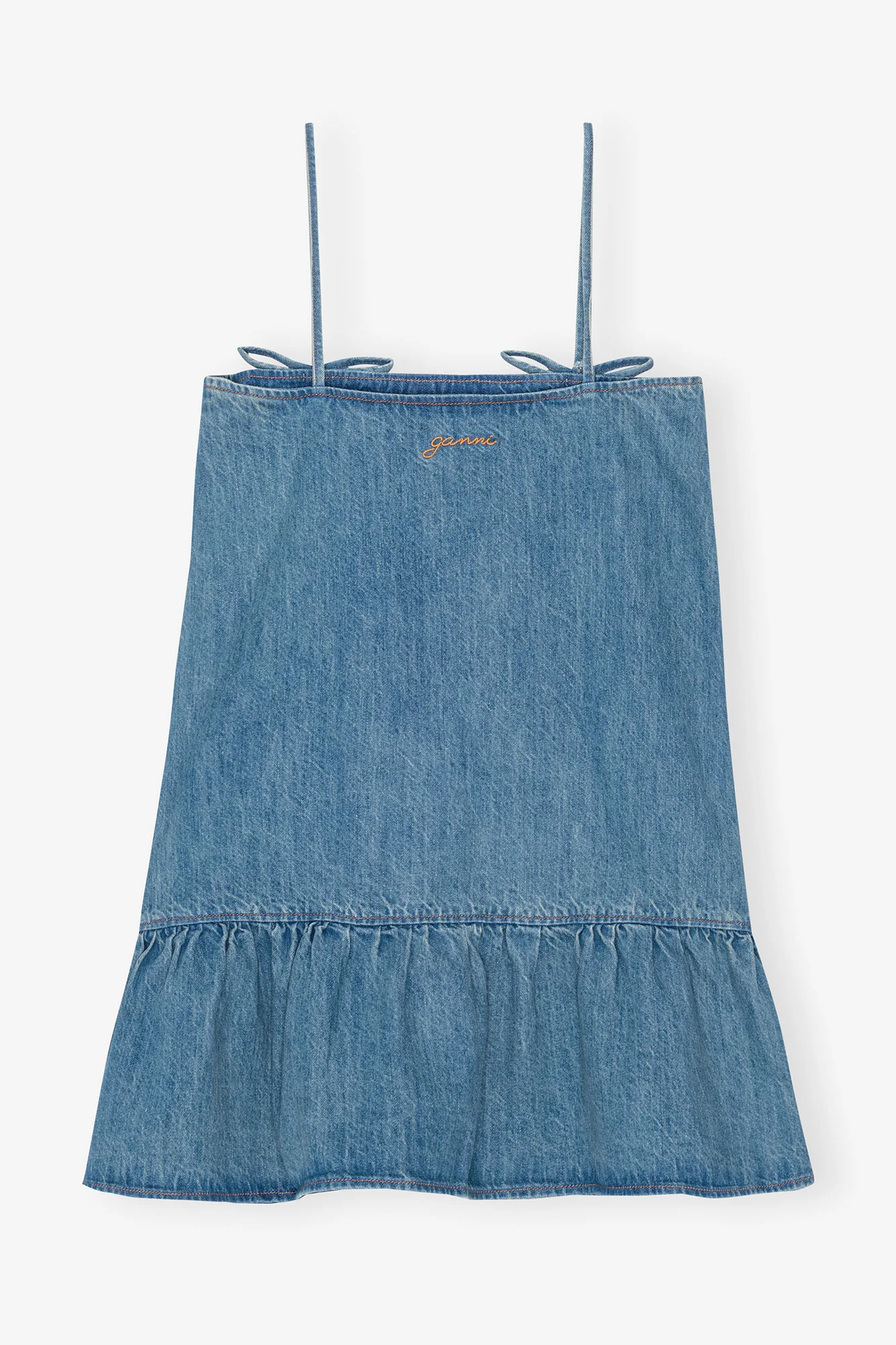 Denim Strap Mini Dress | Tint Wash - Image 4