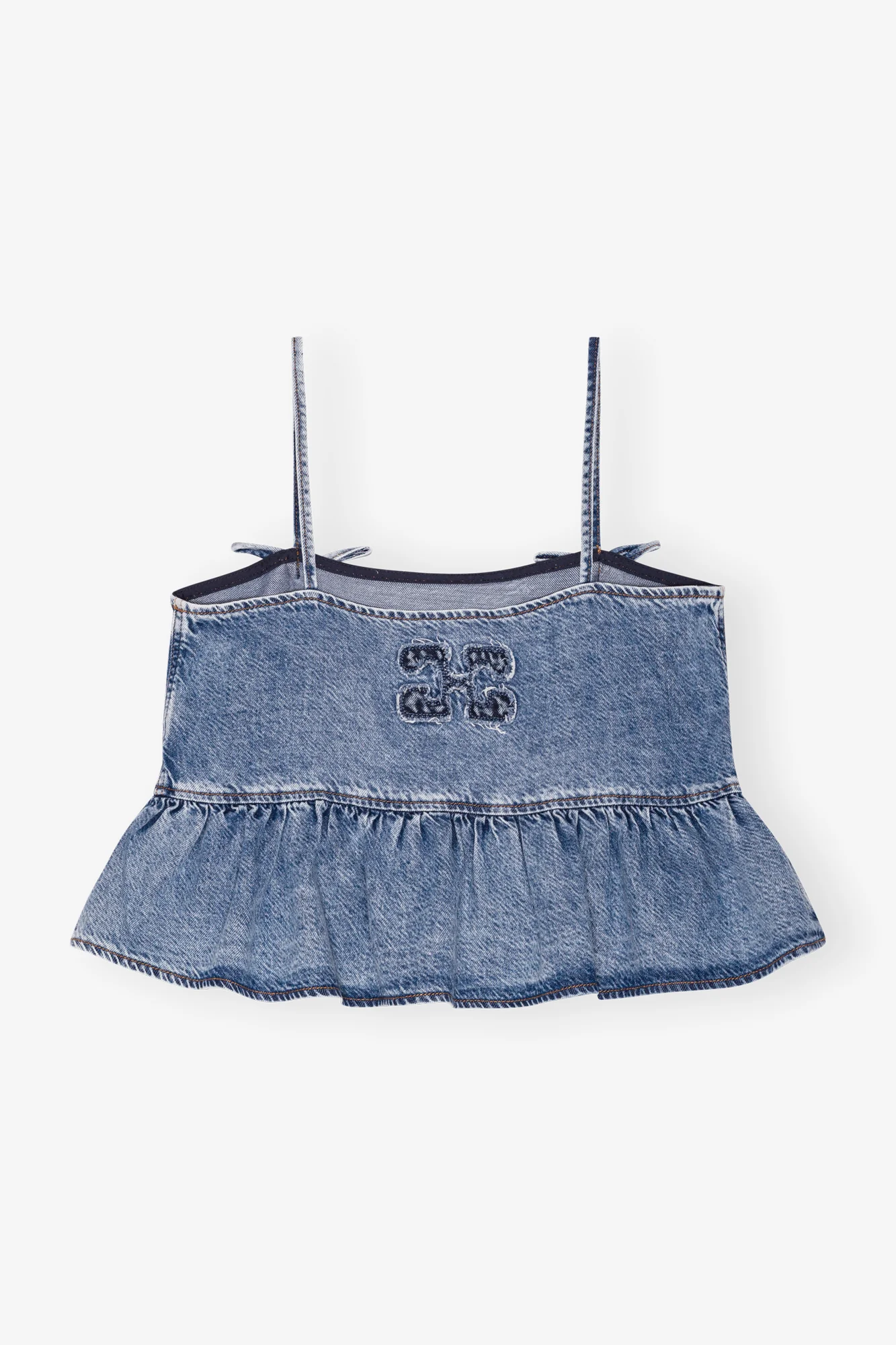 Denim Strap Top | Mid Blue Stone - Image 2