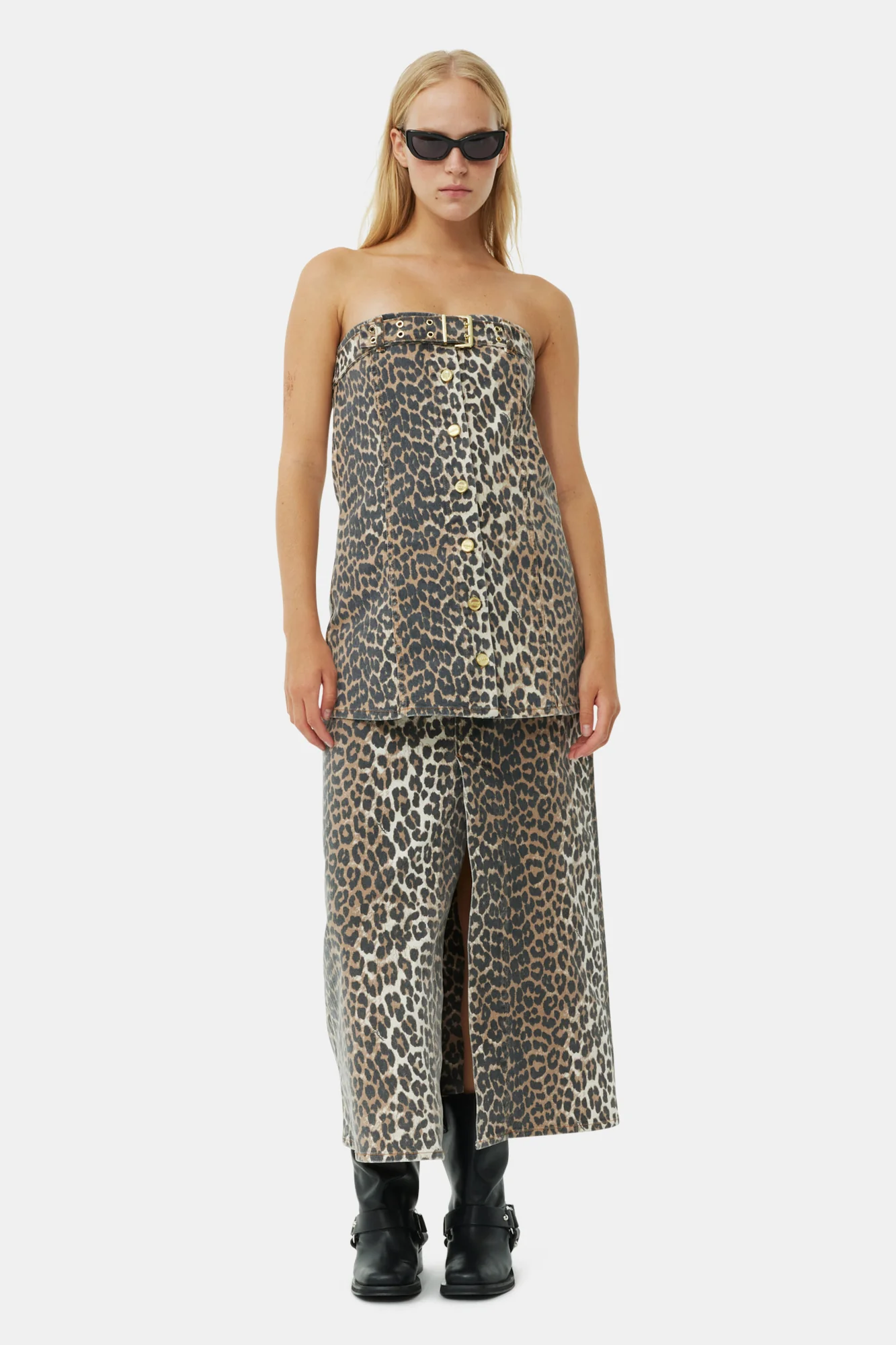 Denim Top | Leopard - Image 4