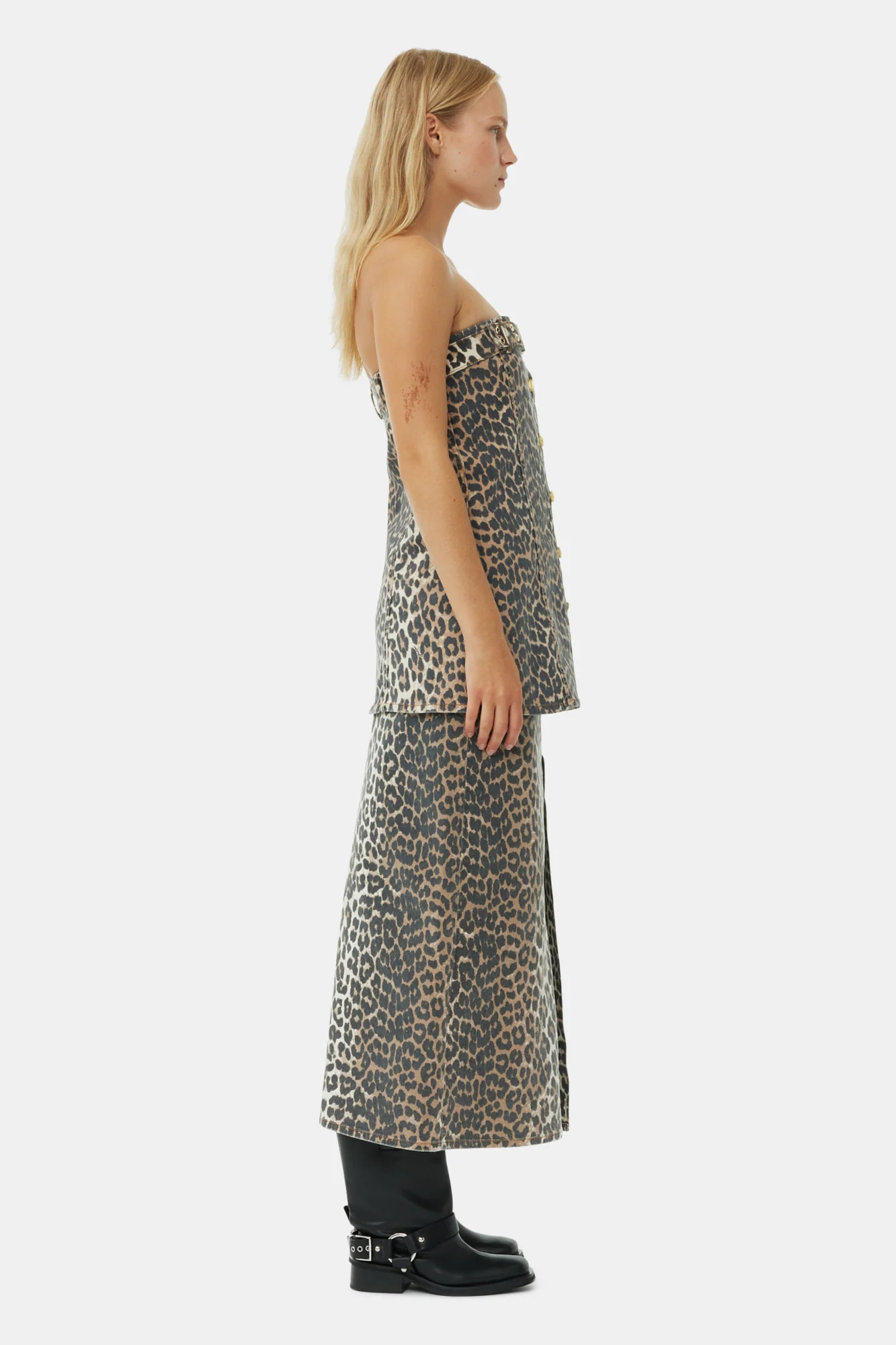 Denim Top | Leopard - Image 5