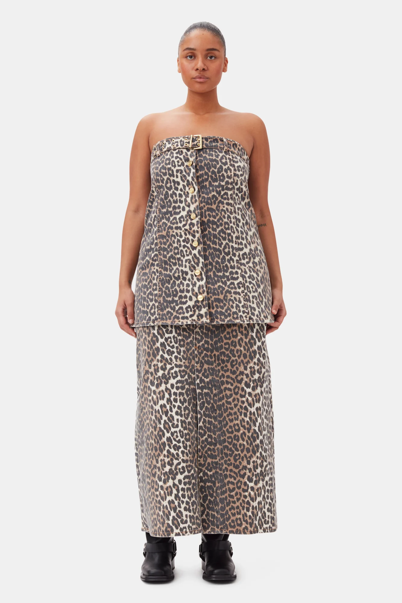 Denim Top | Leopard - Image 8