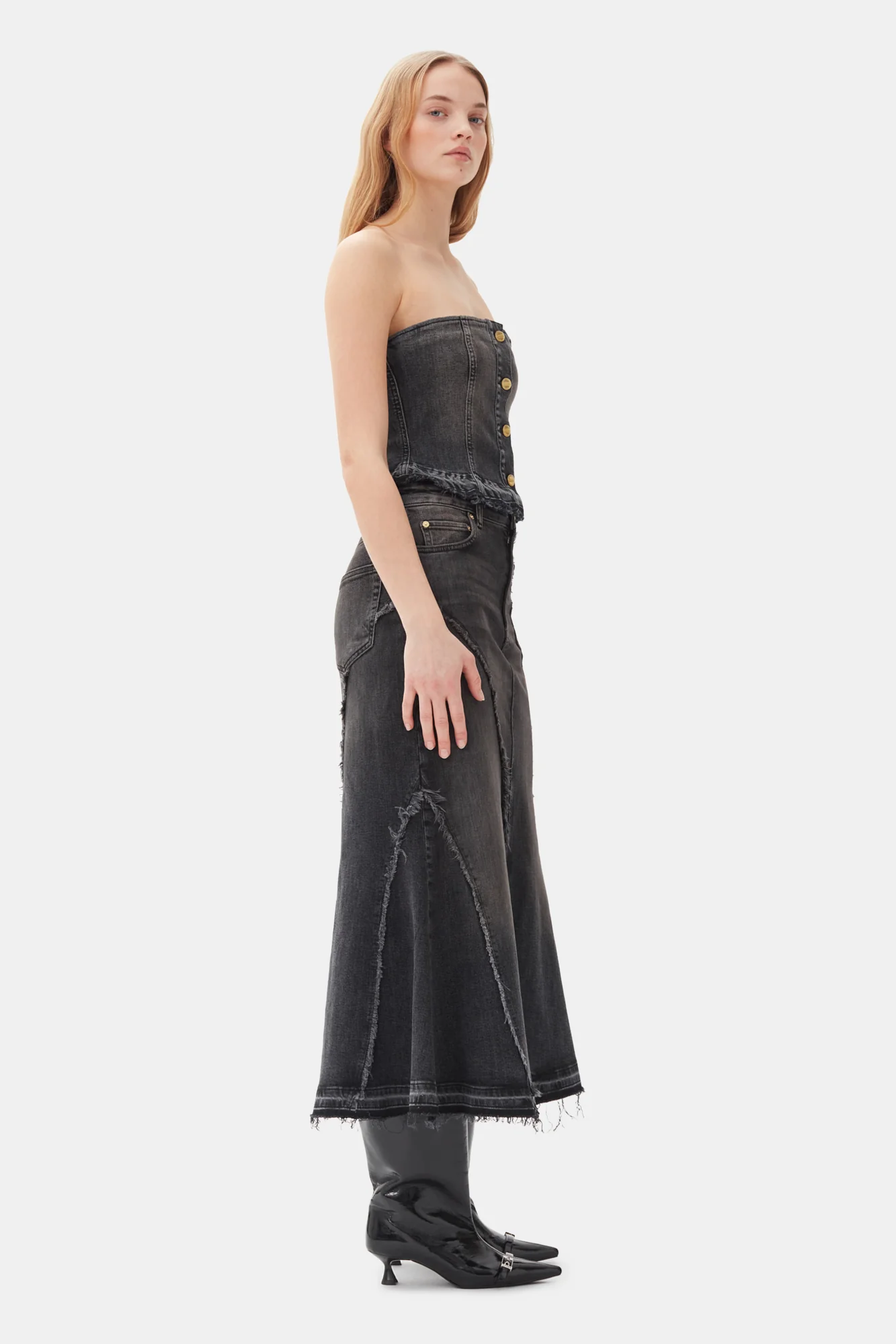 Denim Top | Washed Black/Black - Image 5