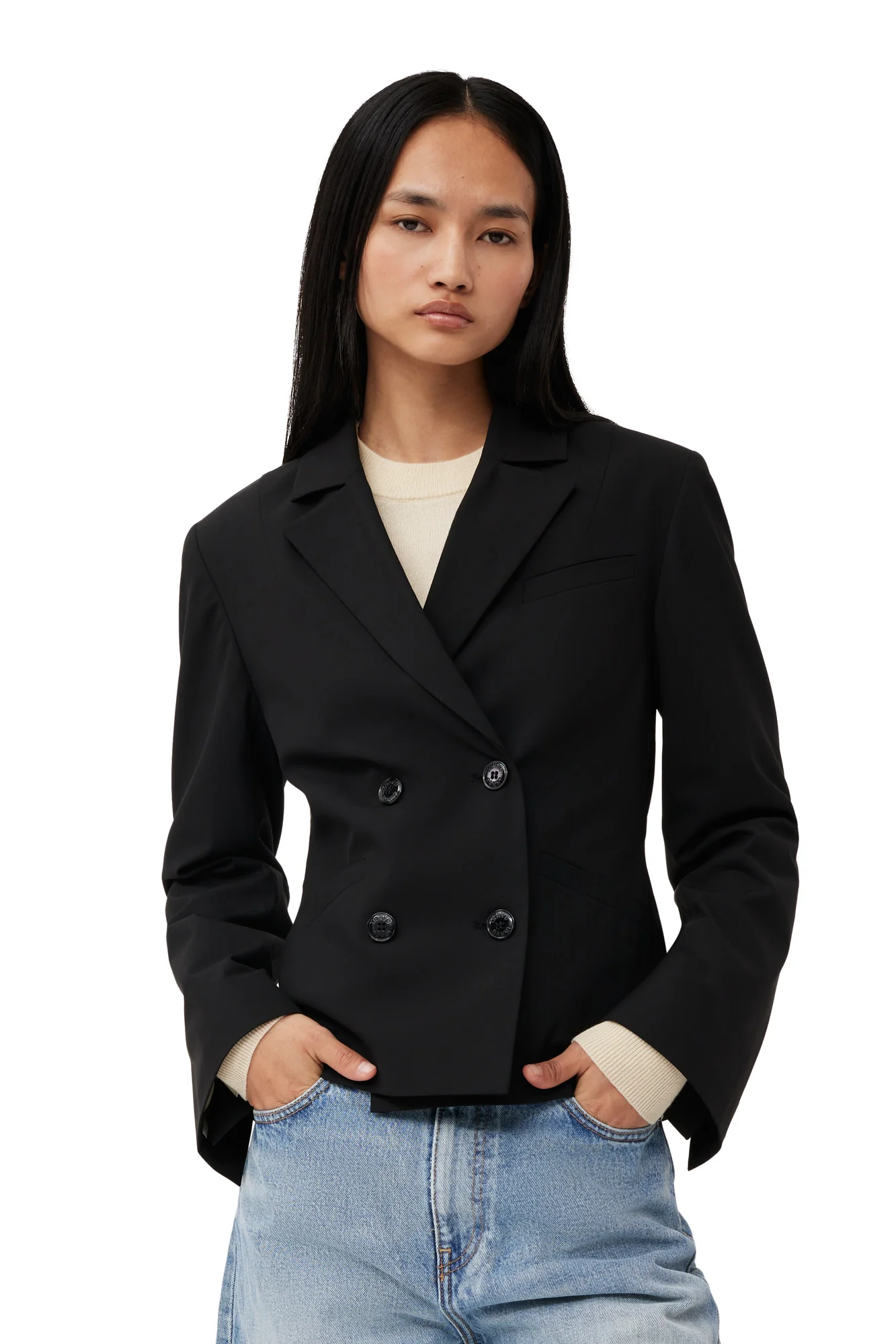 Double Breasted Blazer | Black - Image 10