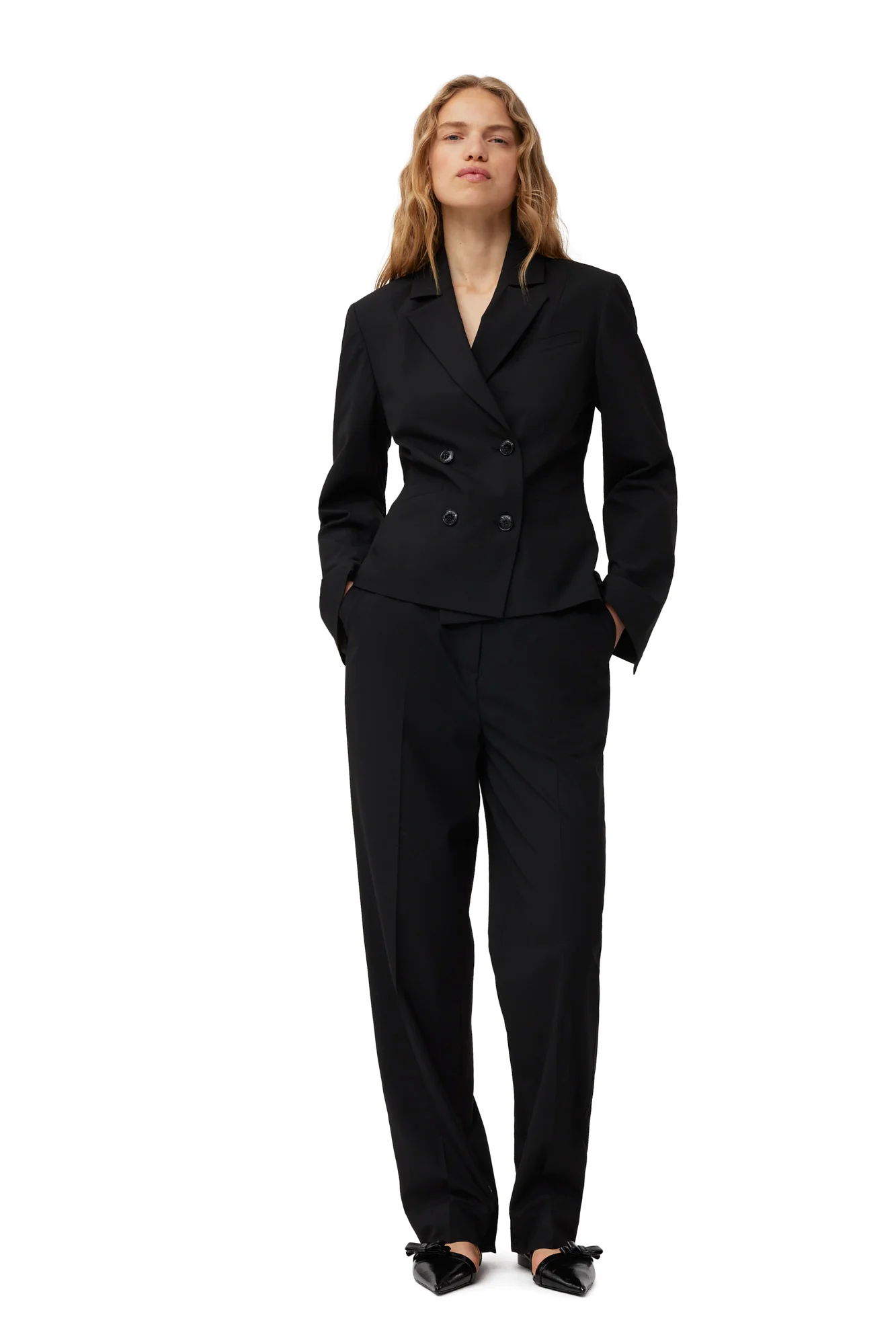 Double Breasted Blazer | Black - Image 3