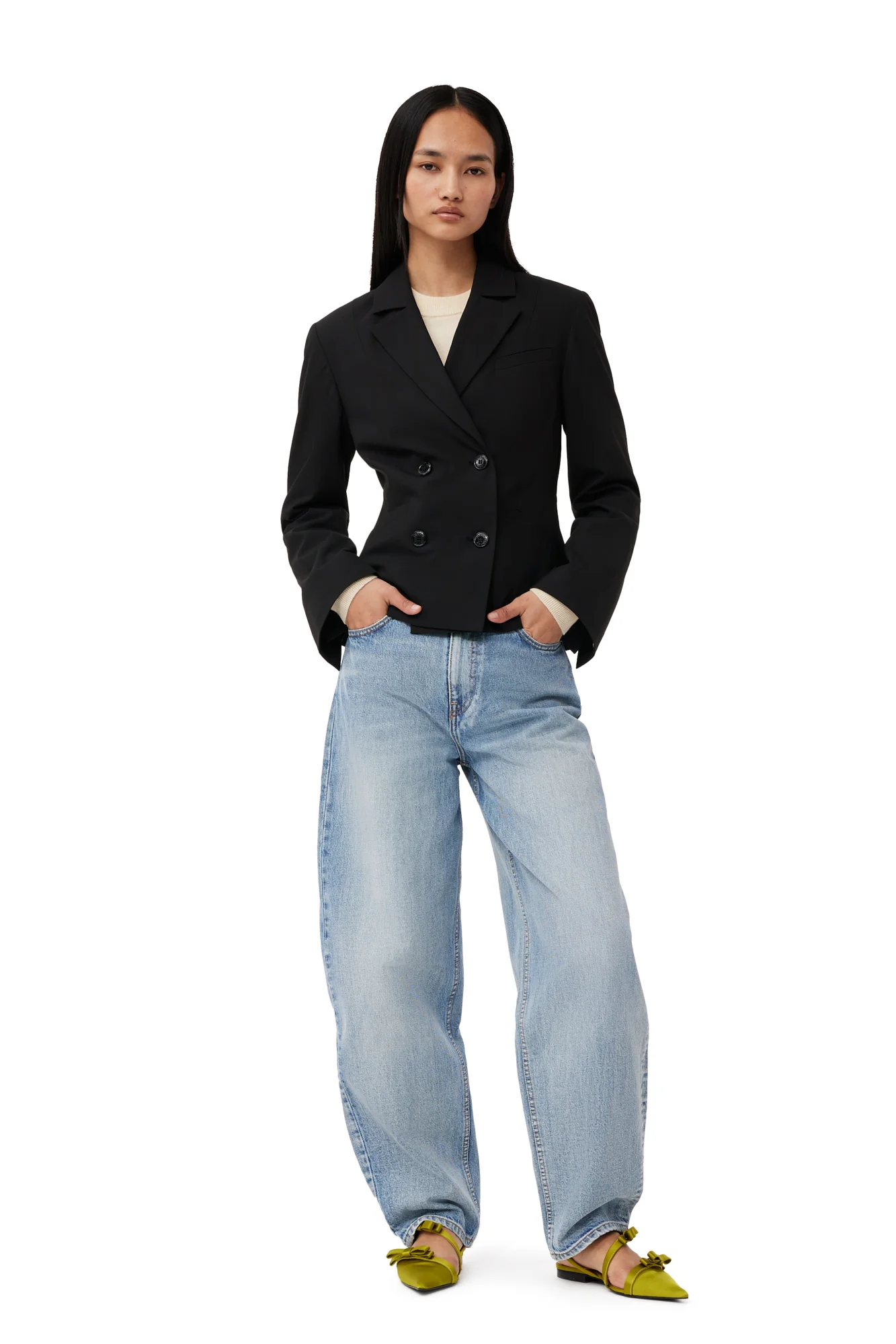 Double Breasted Blazer | Black - Image 7