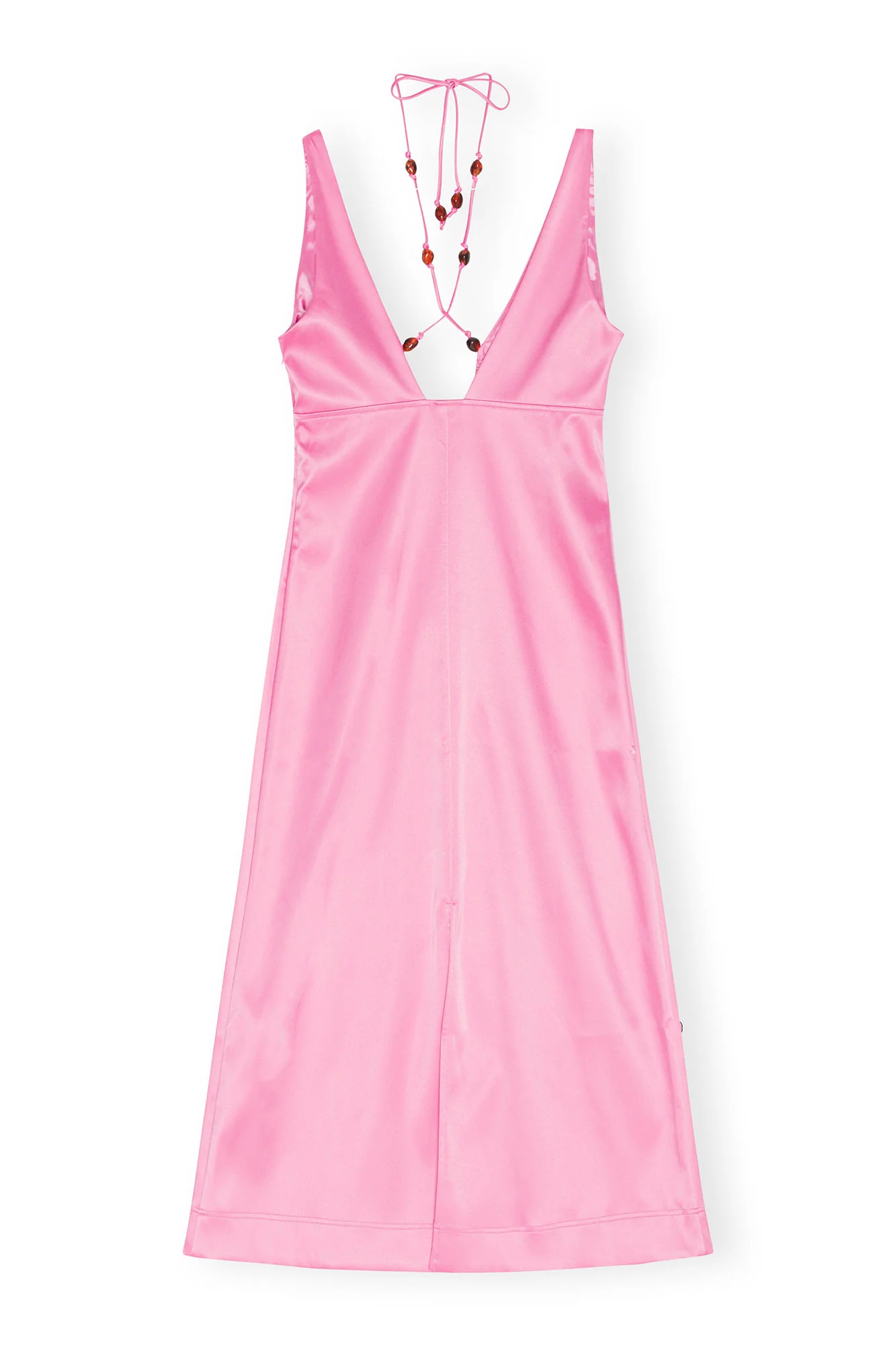 Double Satin Halter-Neck Dress | Wild Orchid - Image 2