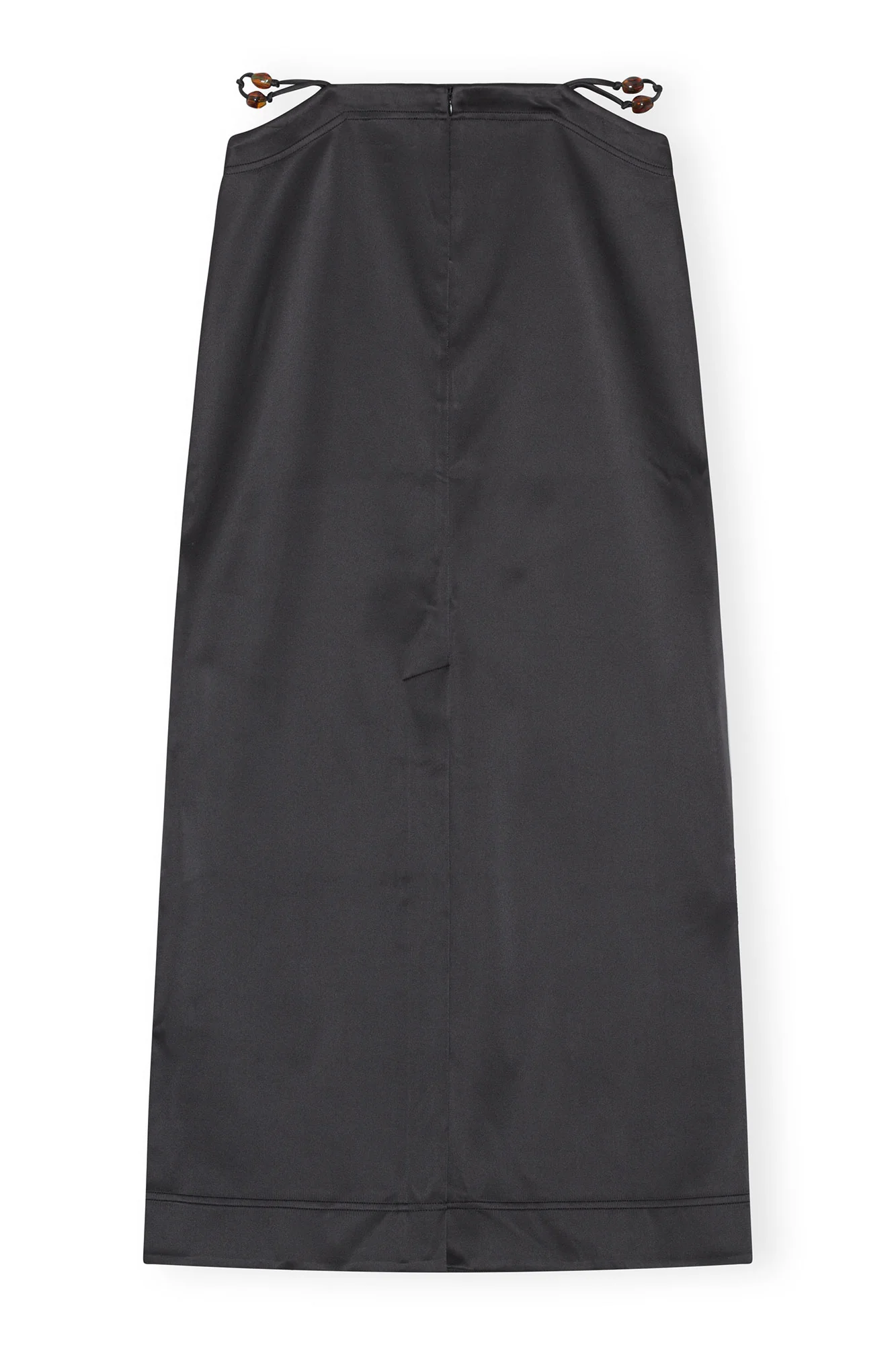 Double Satin Maxi Skirt | Black - Image 2