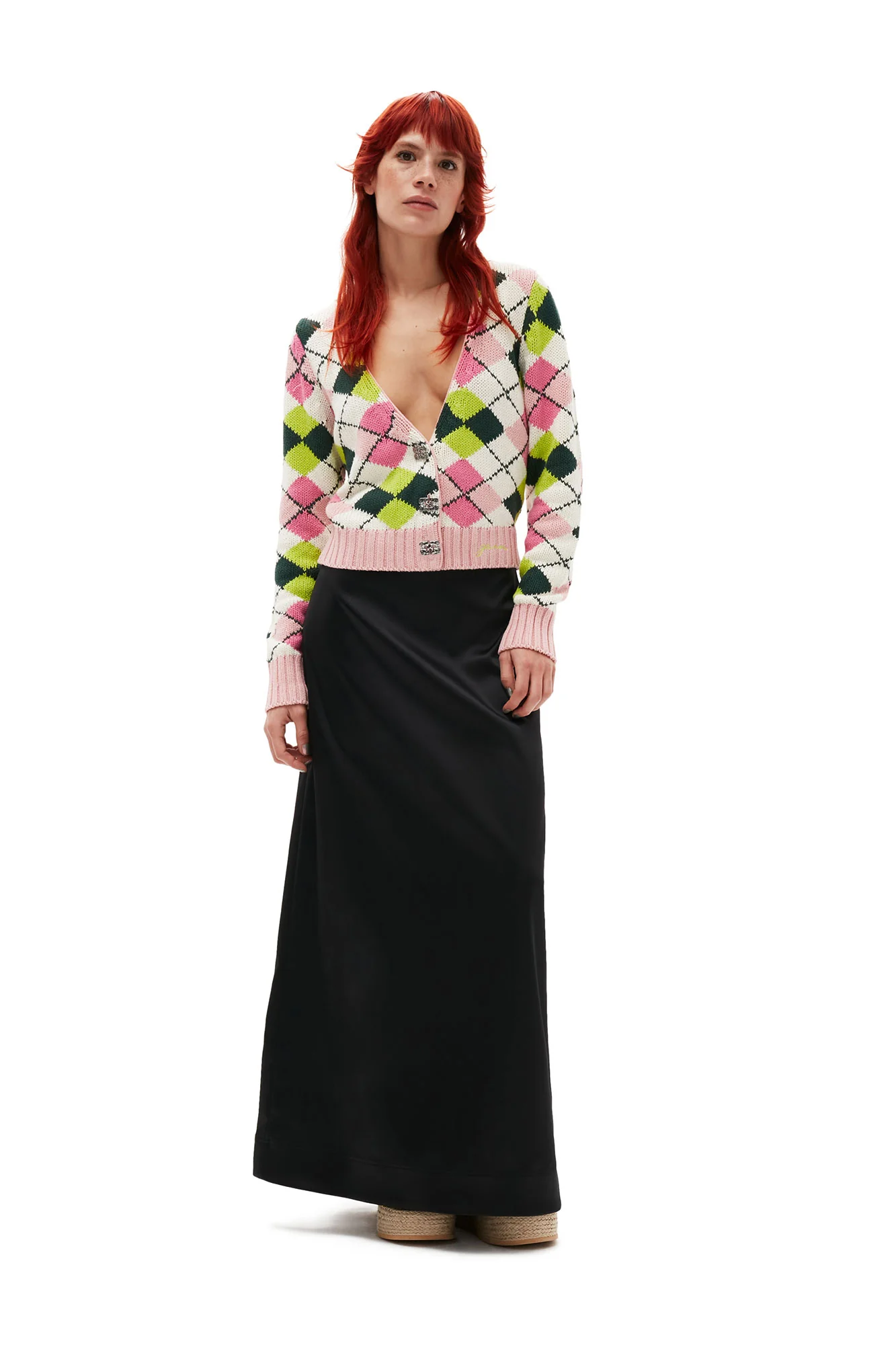 Double Satin Maxi Skirt | Black - Image 6