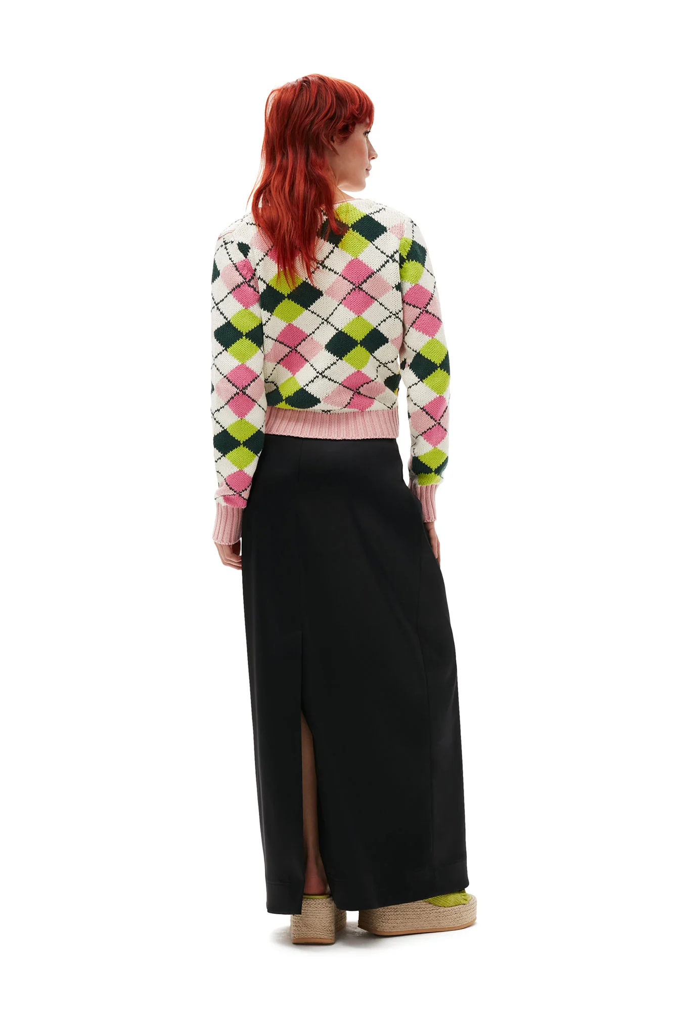 Double Satin Maxi Skirt | Black - Image 7