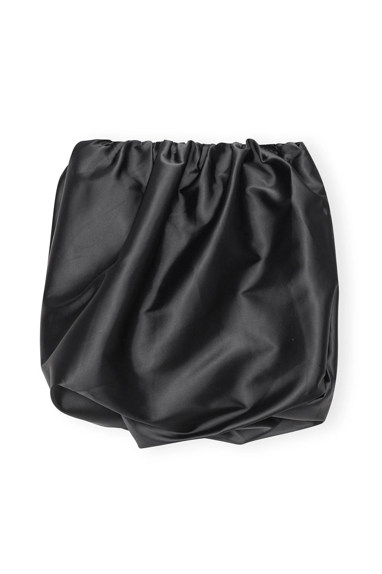 Double Satin Mini Skirt | Black - Image 2