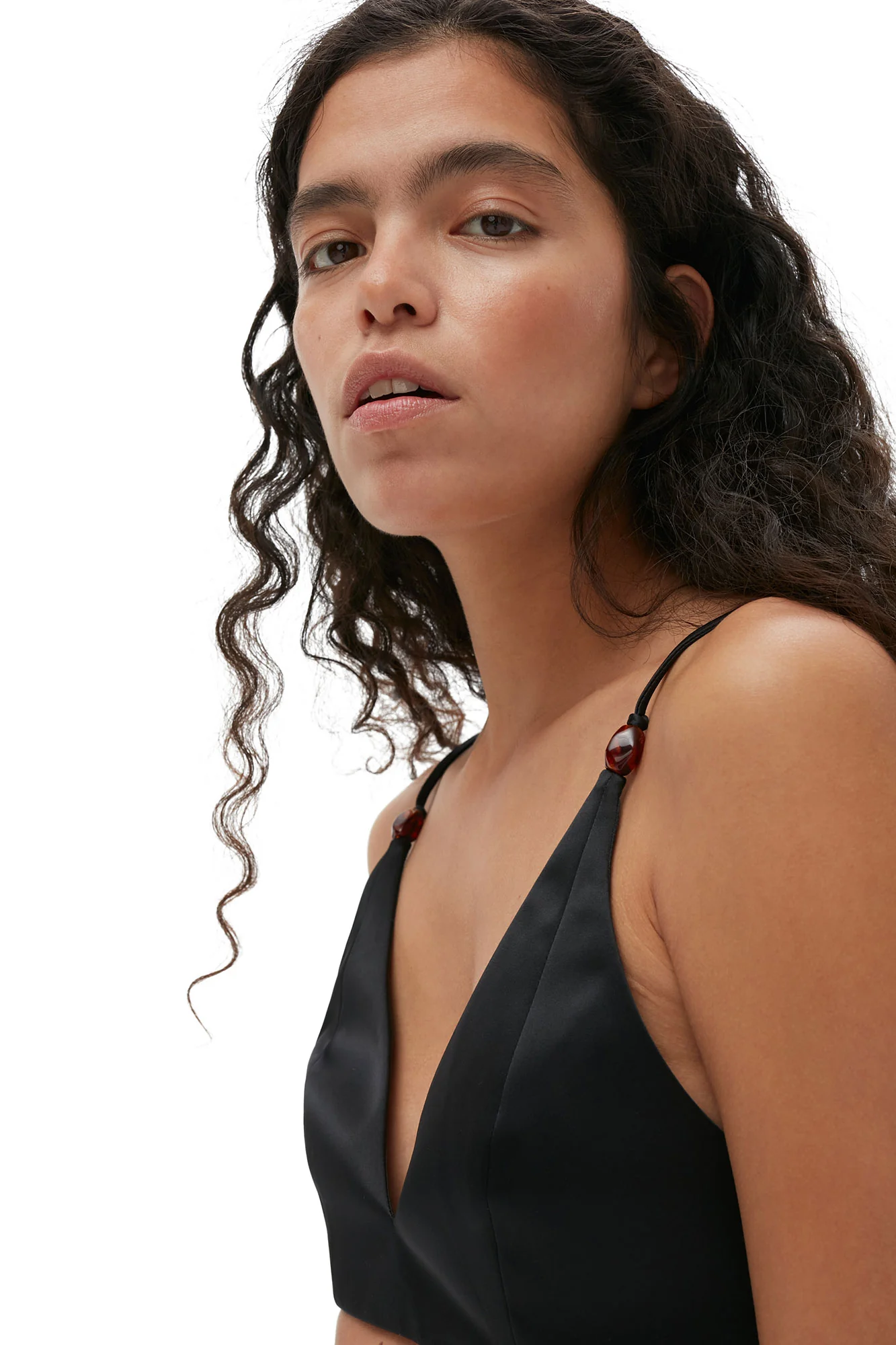 Double Satin Top | Black - Image 6