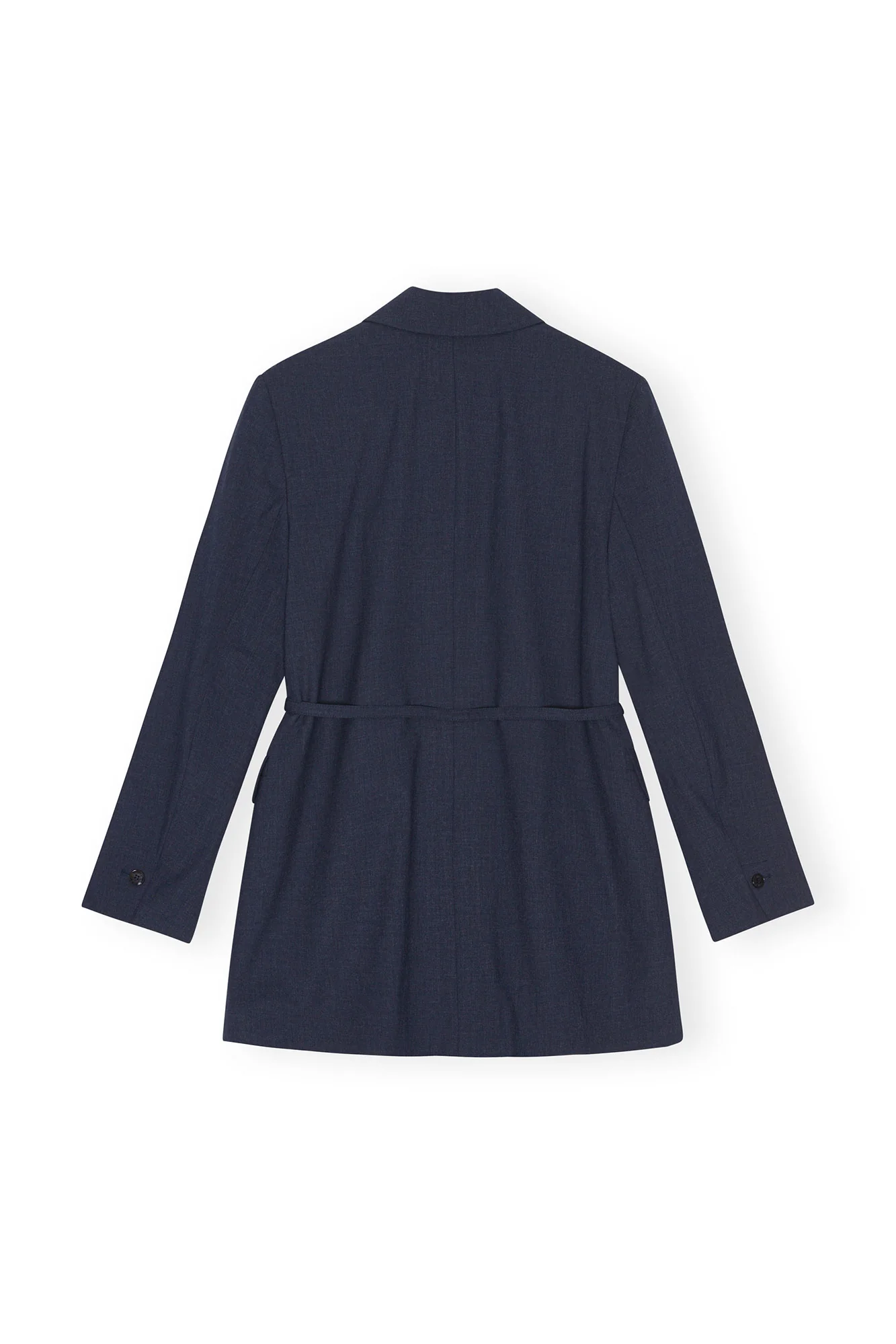 Drapey Melange Blazer | Sky Captain - Image 2