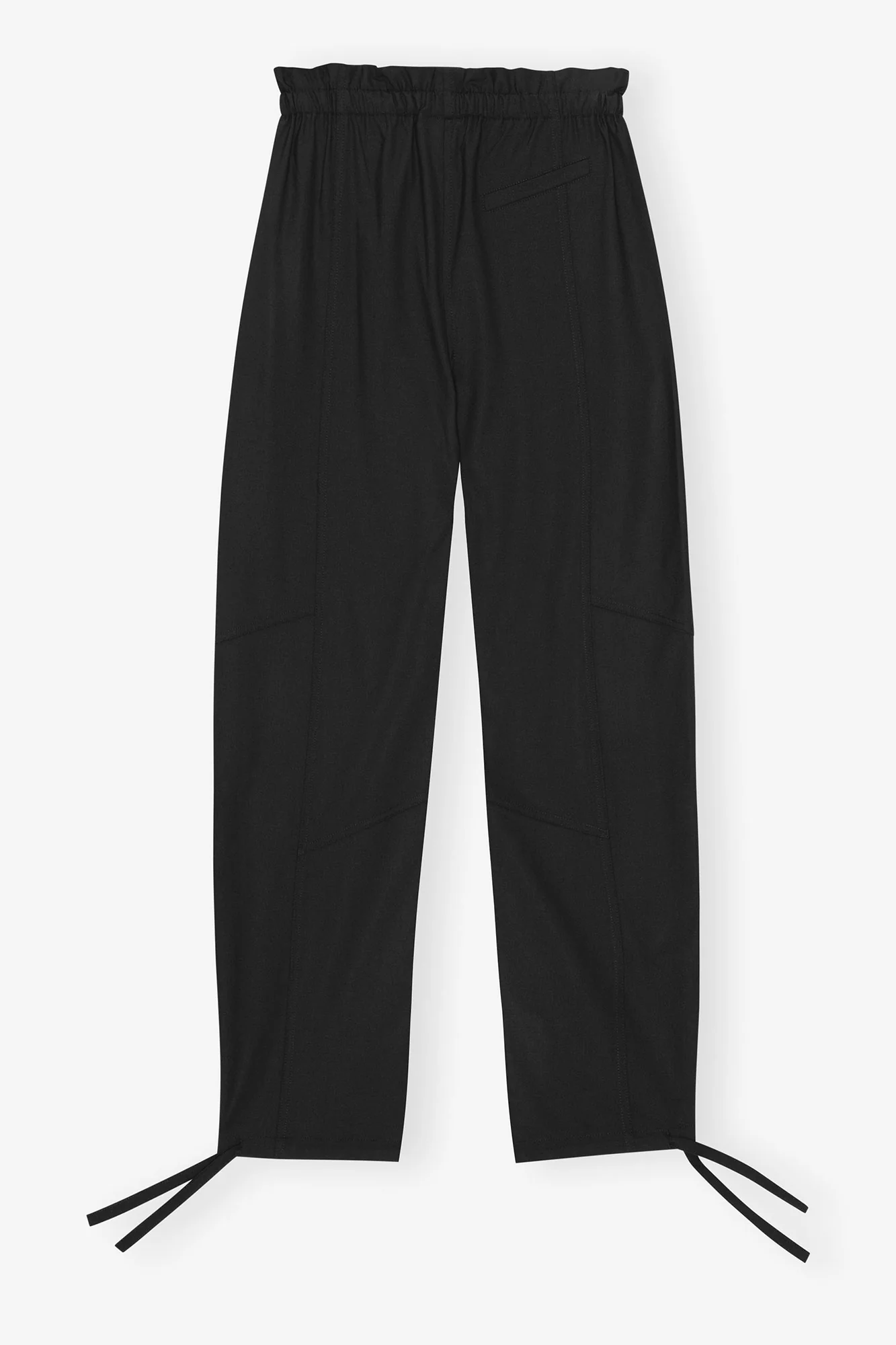 Drapey Melange Elasticated Waist Trousers | Black - Image 2