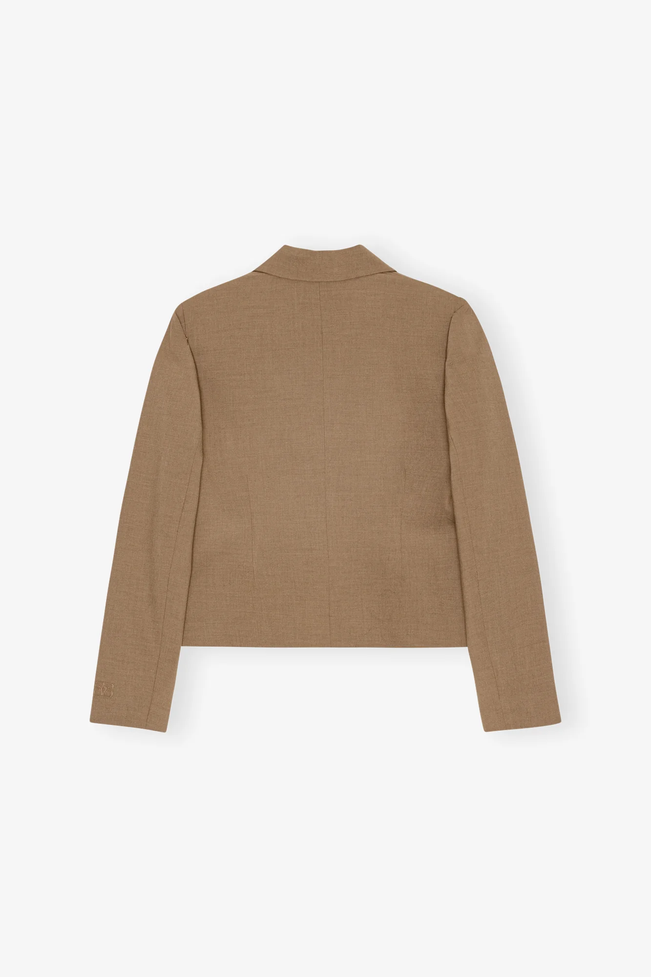 Drapey Melange Fitted Blazer | Tiger's Eye - Image 2