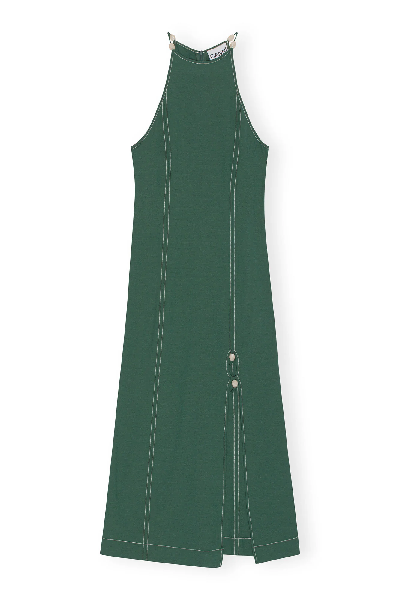 Drapey Melange Maxi Dress | Trekking Green