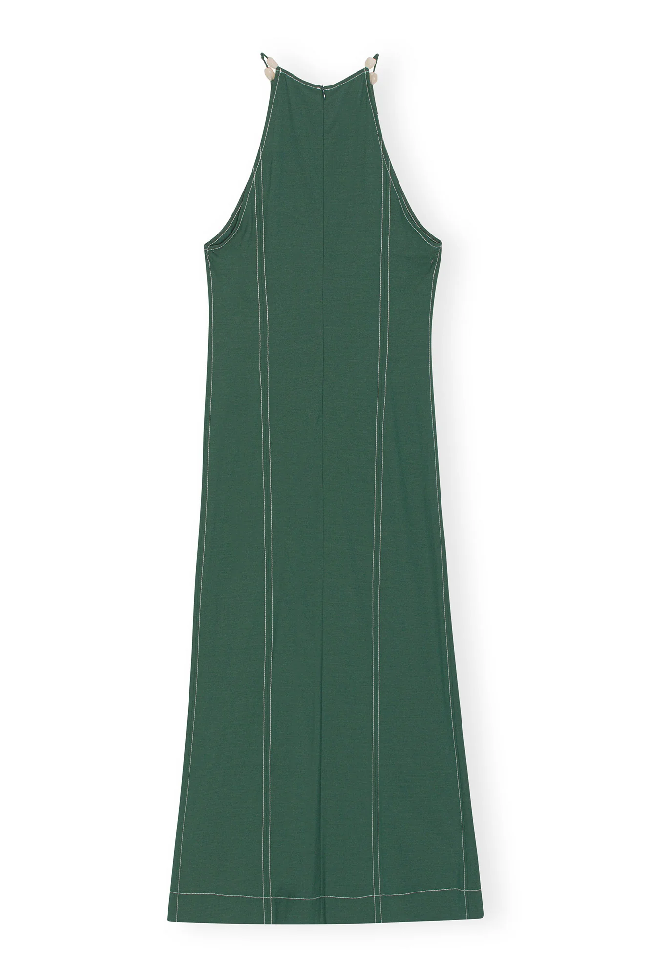 Drapey Melange Maxi Dress | Trekking Green - Image 2