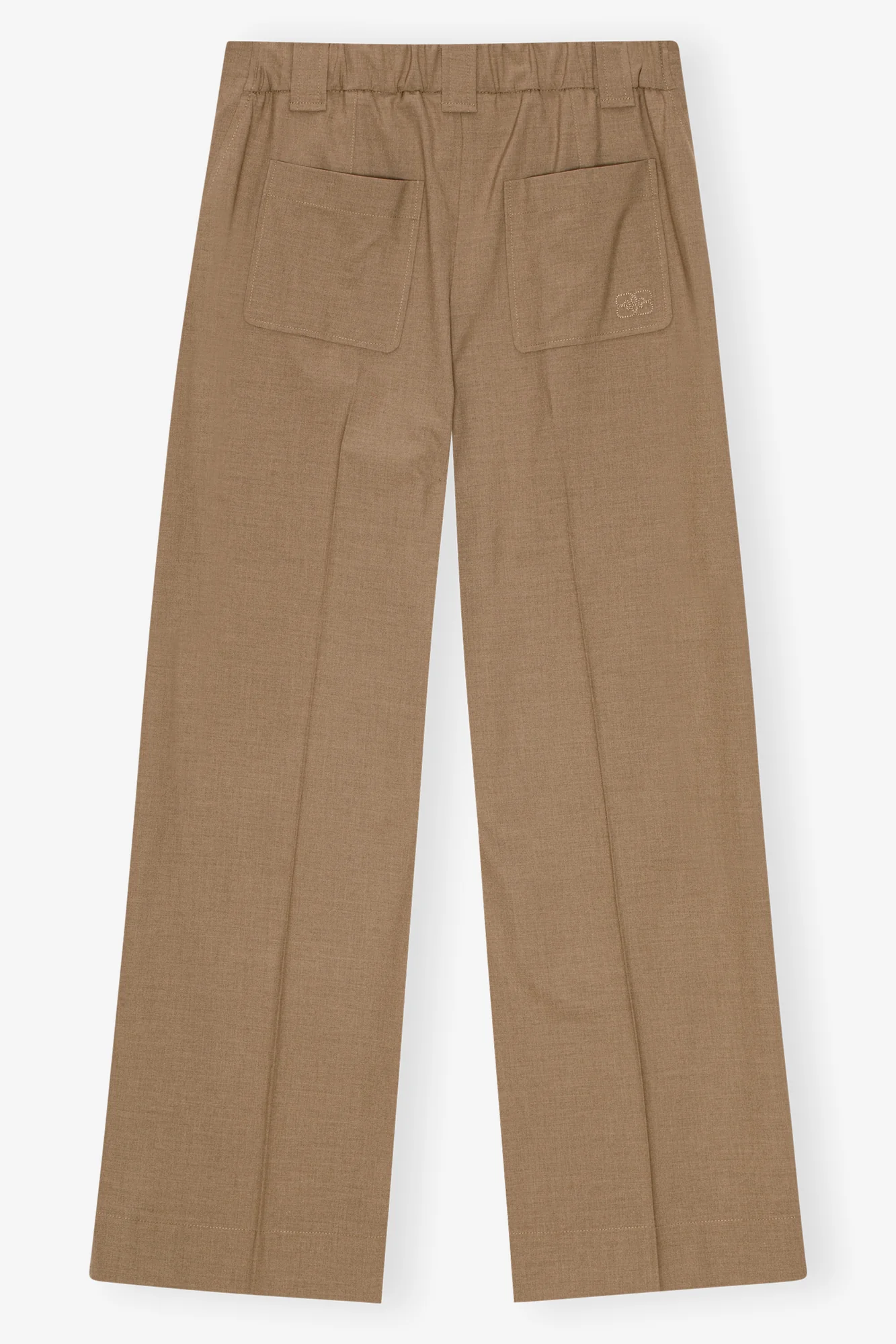 Drapey Melange Mid Waist Pants | Tiger's Eye - Image 2