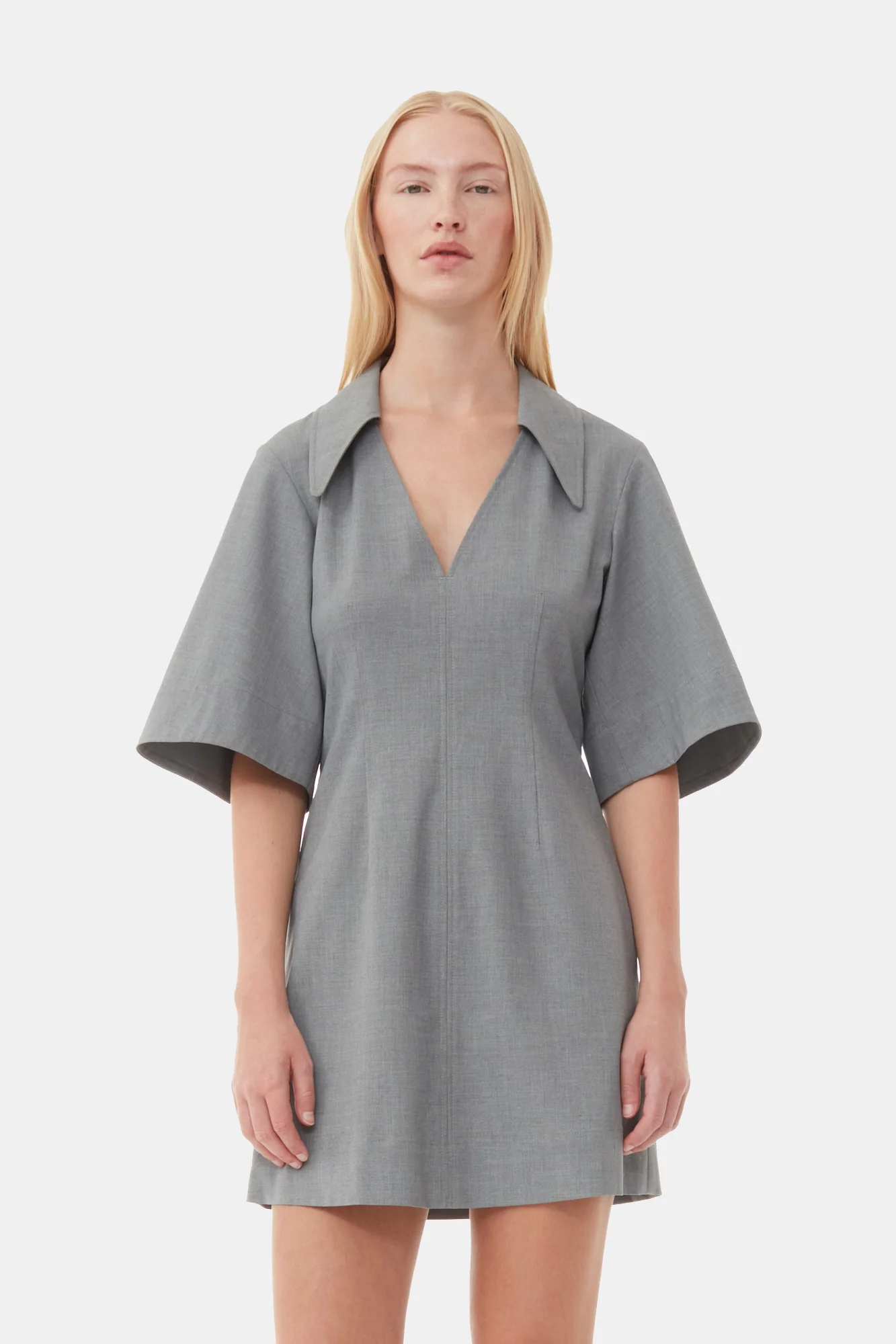 Drapey Melange Mini Dress | Paloma Melange - Image 6