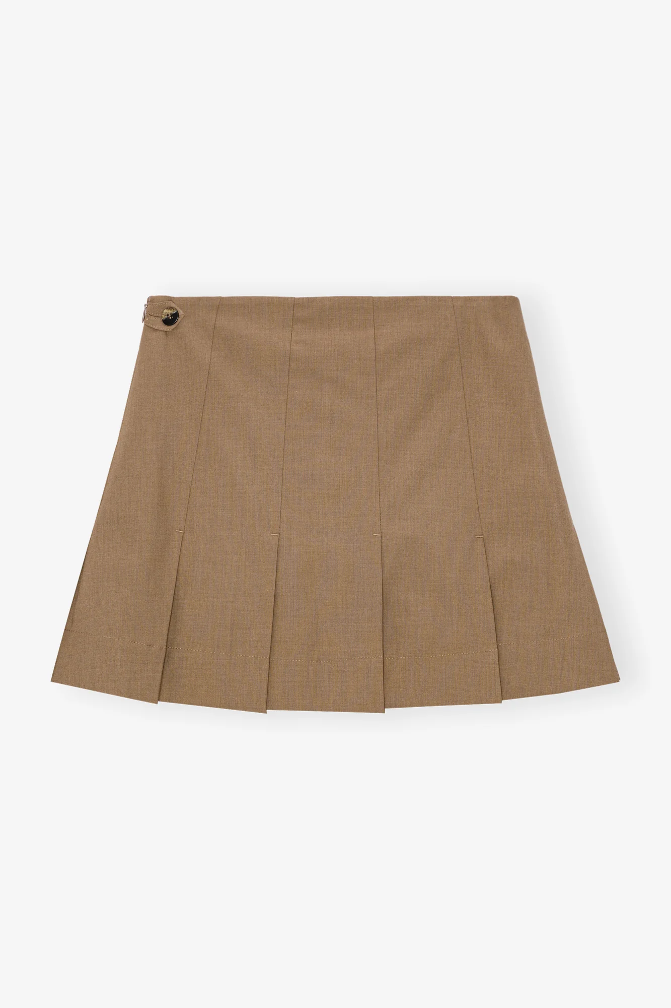 Drapey Melange Mini Skirt | Tiger's Eye - Image 2