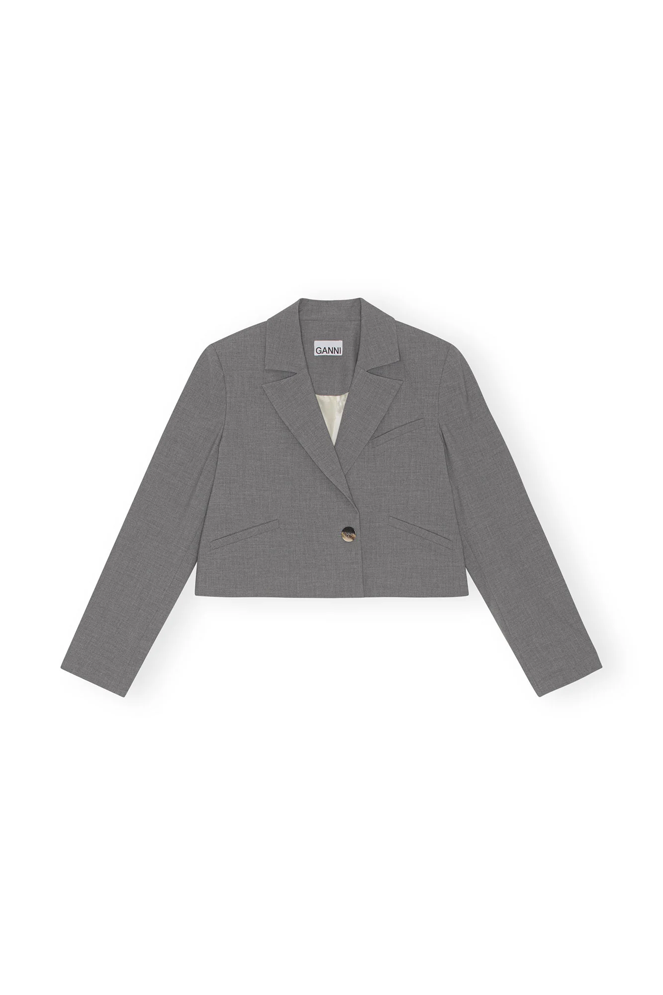 Drapey Melange Short Blazer | Paloma Melange