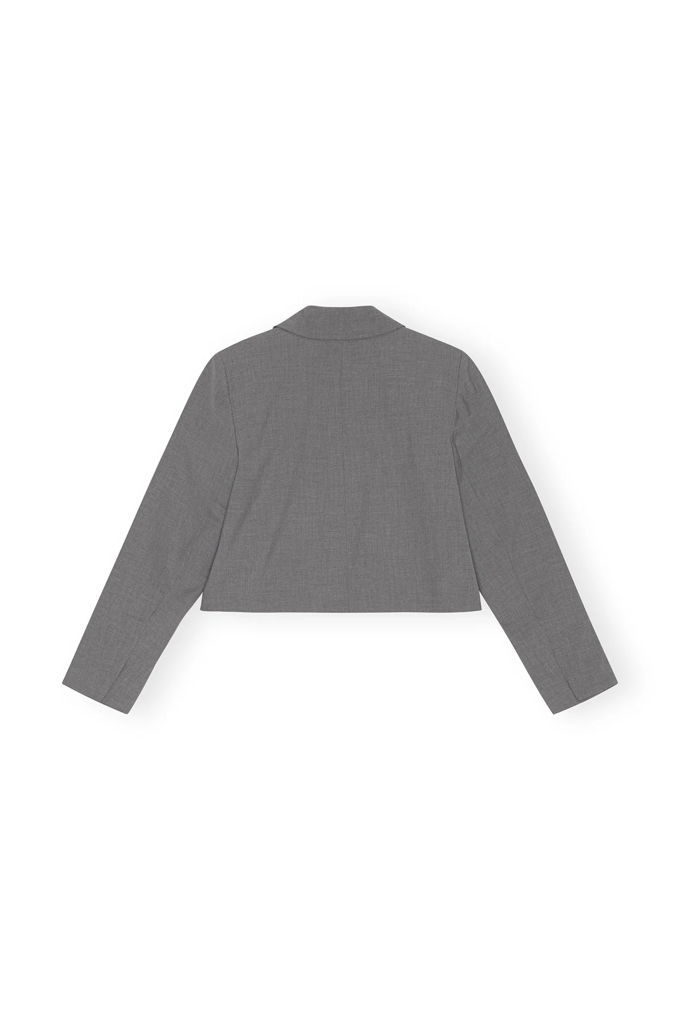 Drapey Melange Short Blazer | Paloma Melange - Image 2