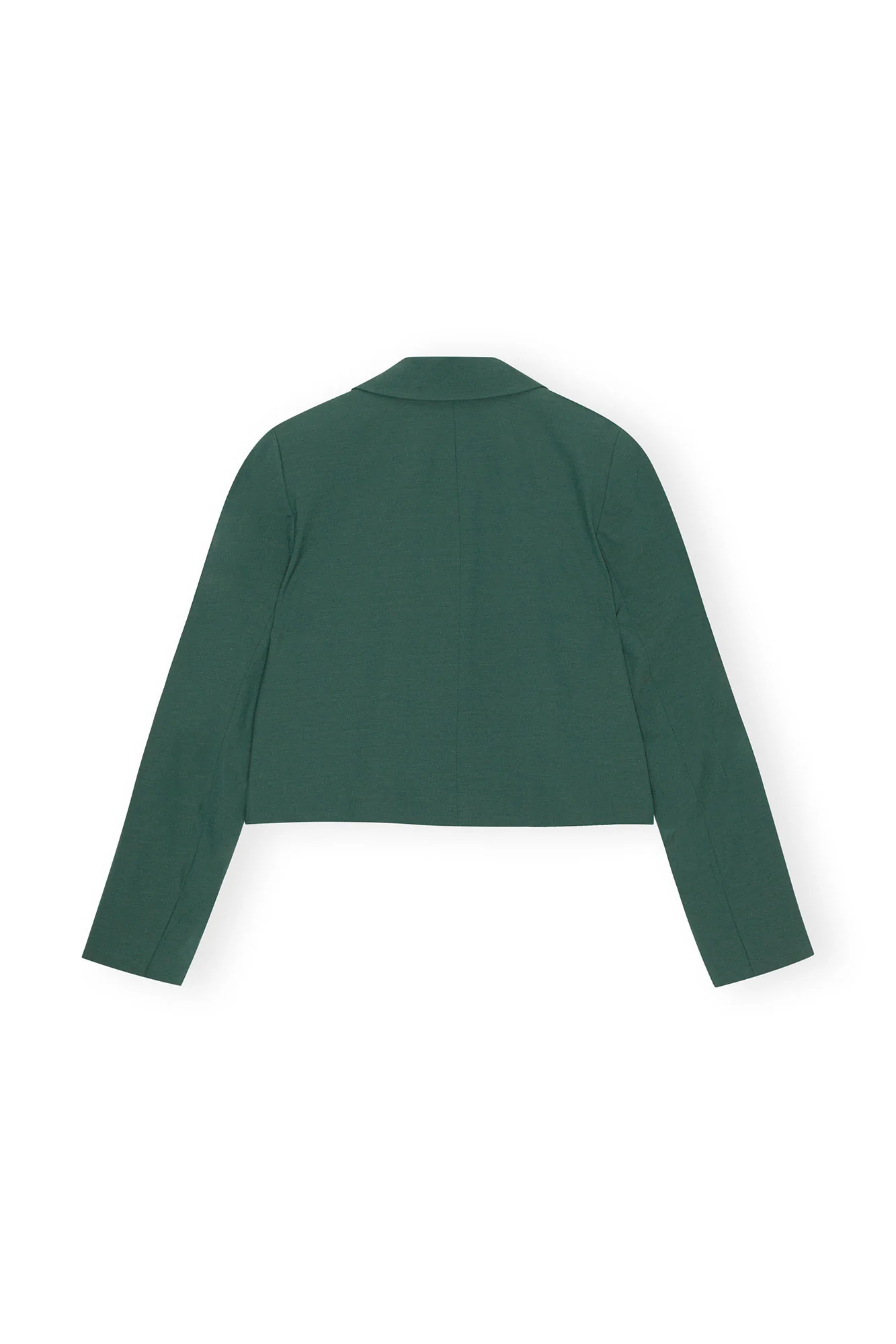 Drapey Melange Short Blazer | Trekking Green - Image 2