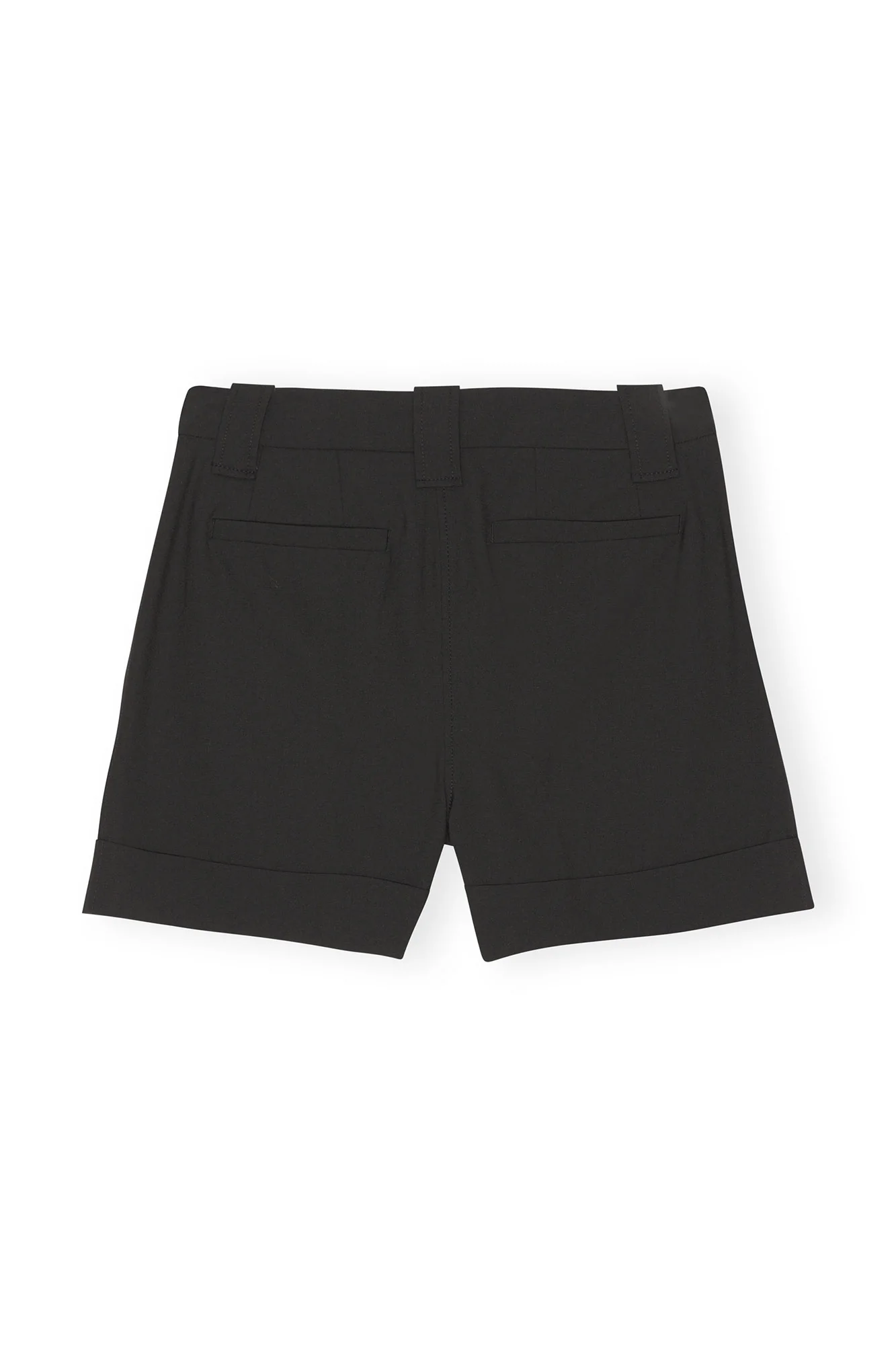 Drapey Melange Shorts | Black - Image 2