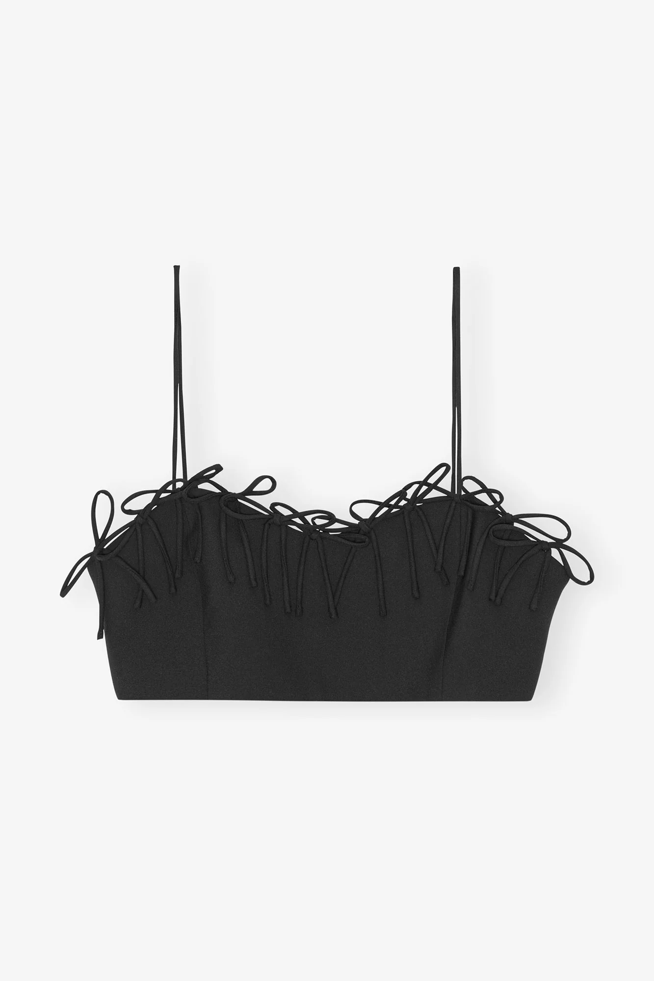 Drapey Melange Sleeveless Top | Black - Image 2