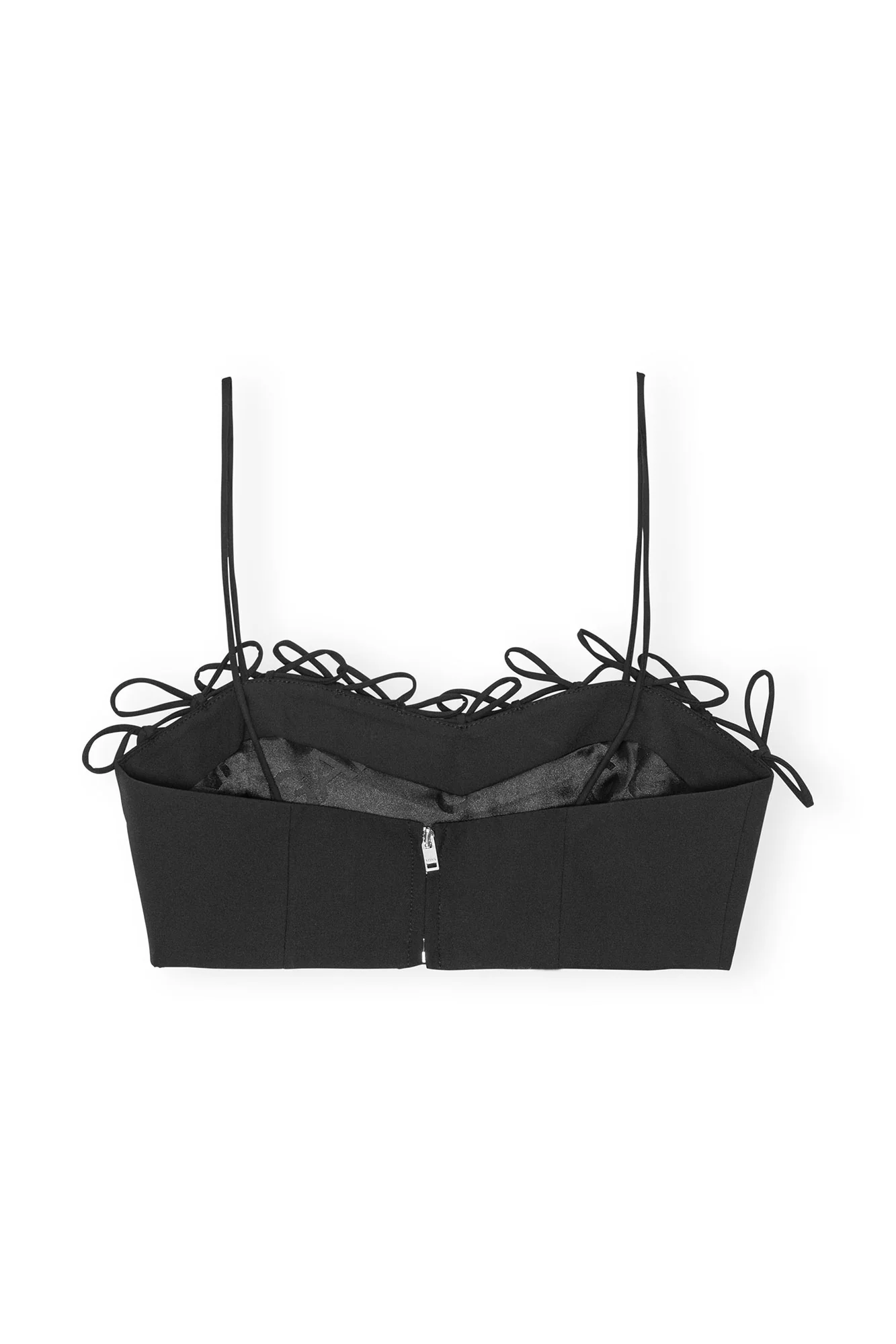 Drapey Melange Sleeveless Top | Black - Image 3