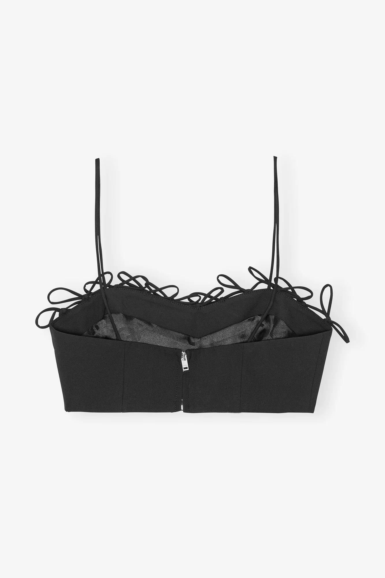 Drapey Melange Sleeveless Top | Black - Image 4