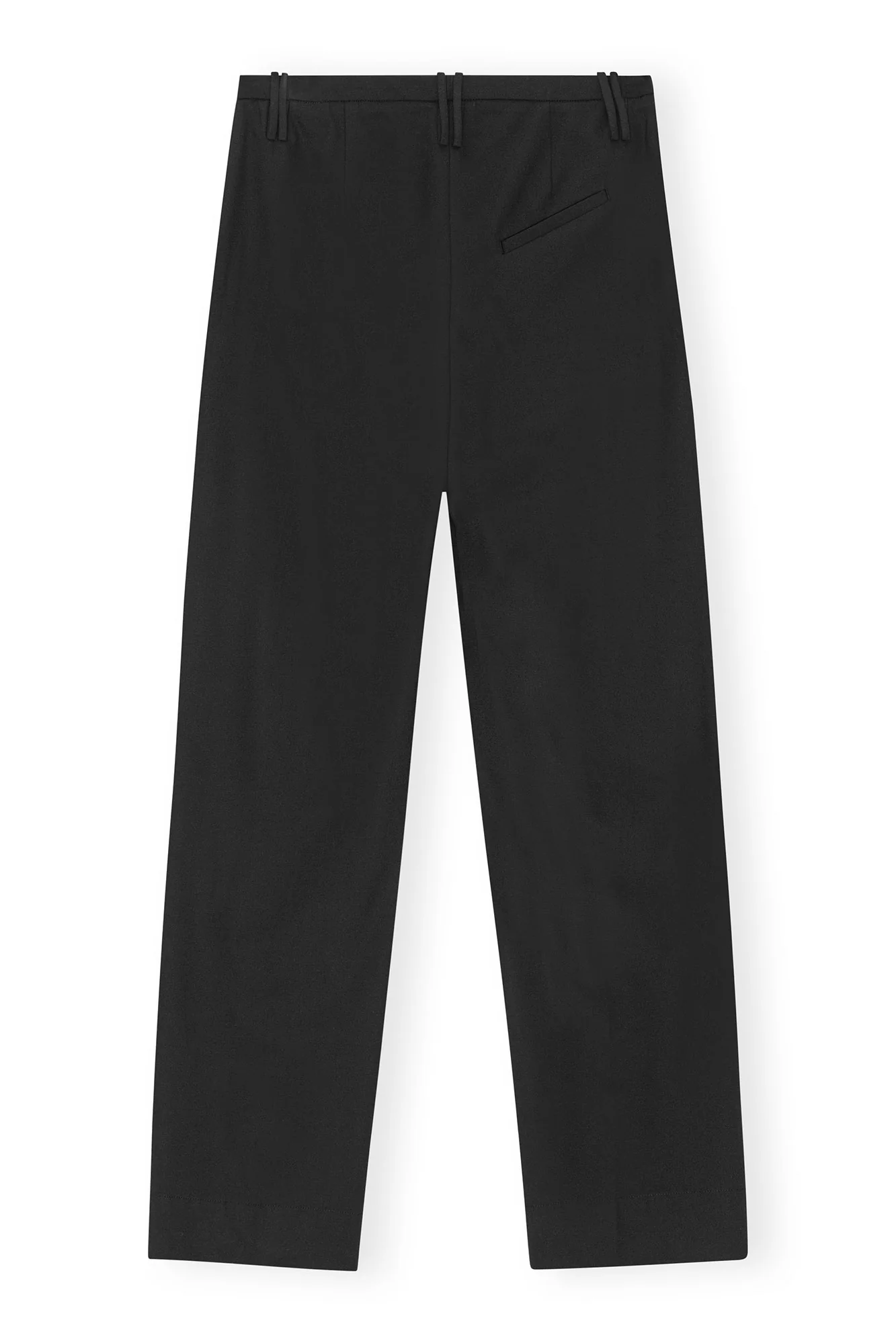Drapey Melange Slim Trousers | Black - Image 2