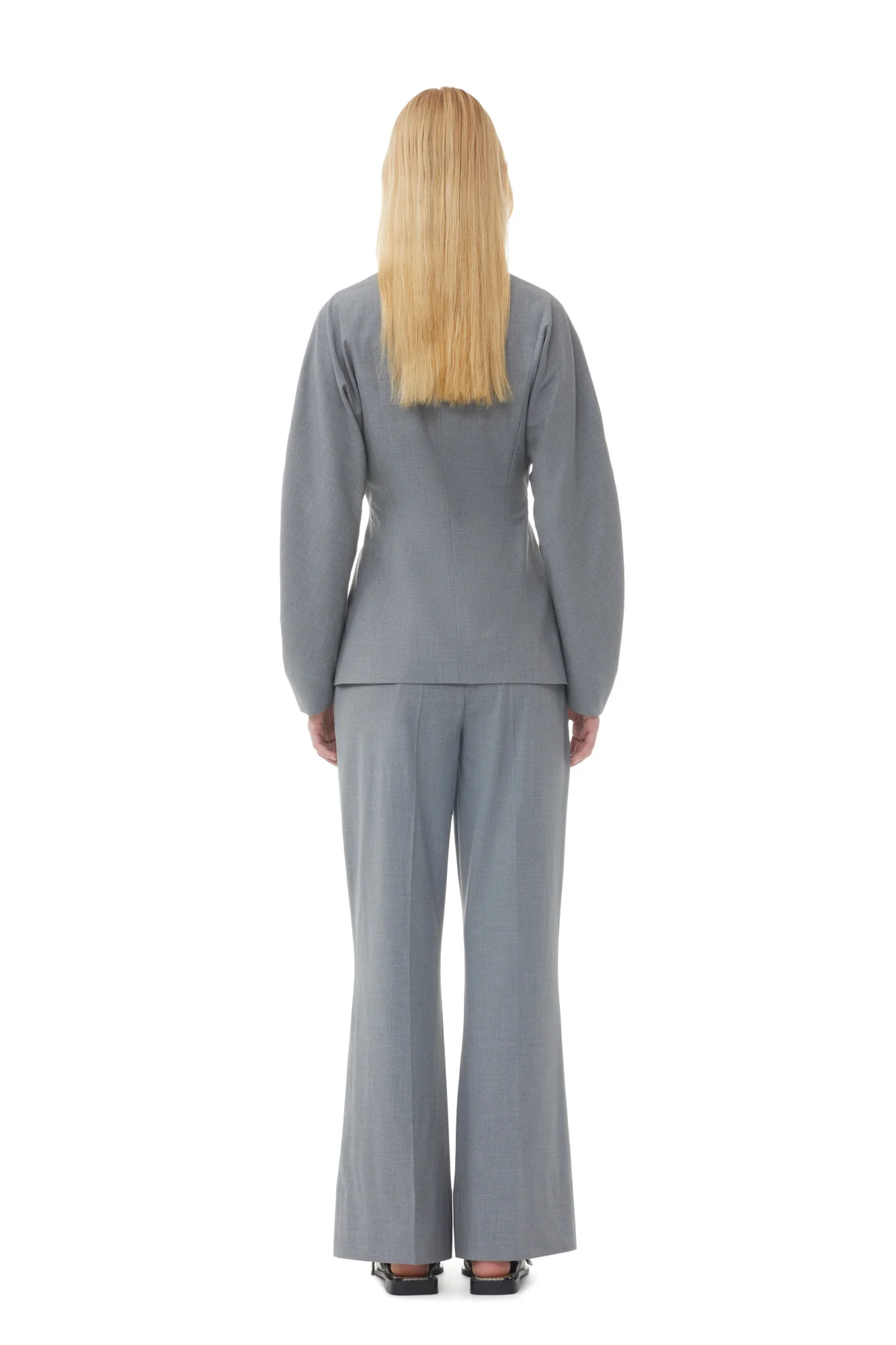 Drapey Melange Trousers | Paloma Melange - Image 5