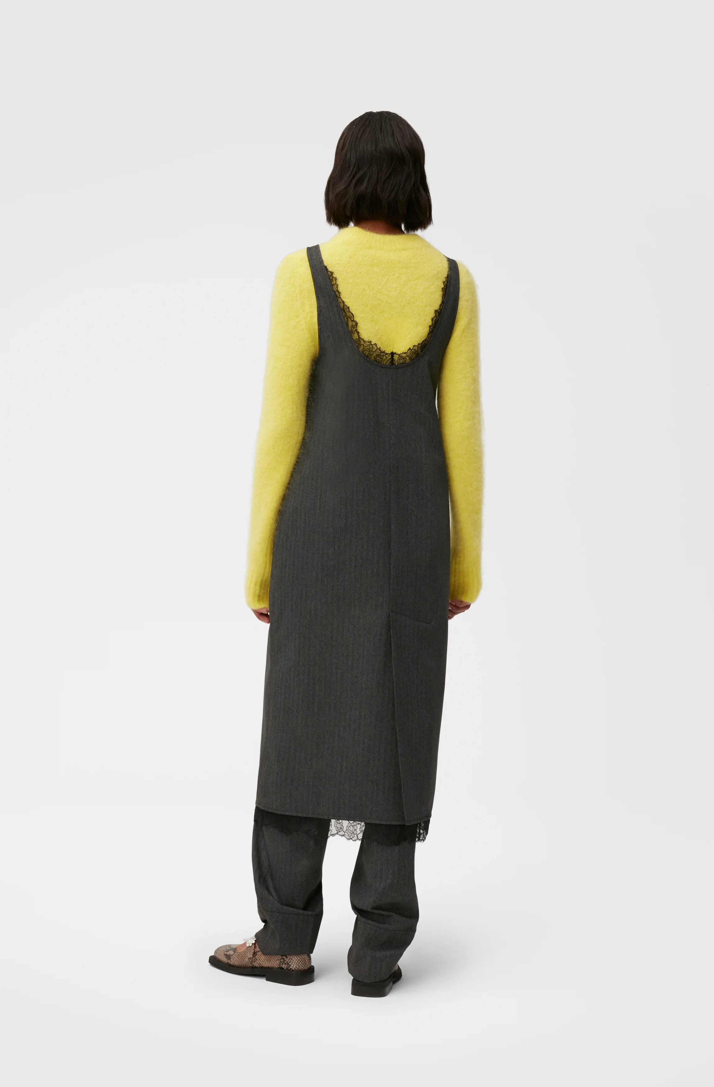 Drapey Midi Dress | Phantom - Image 8